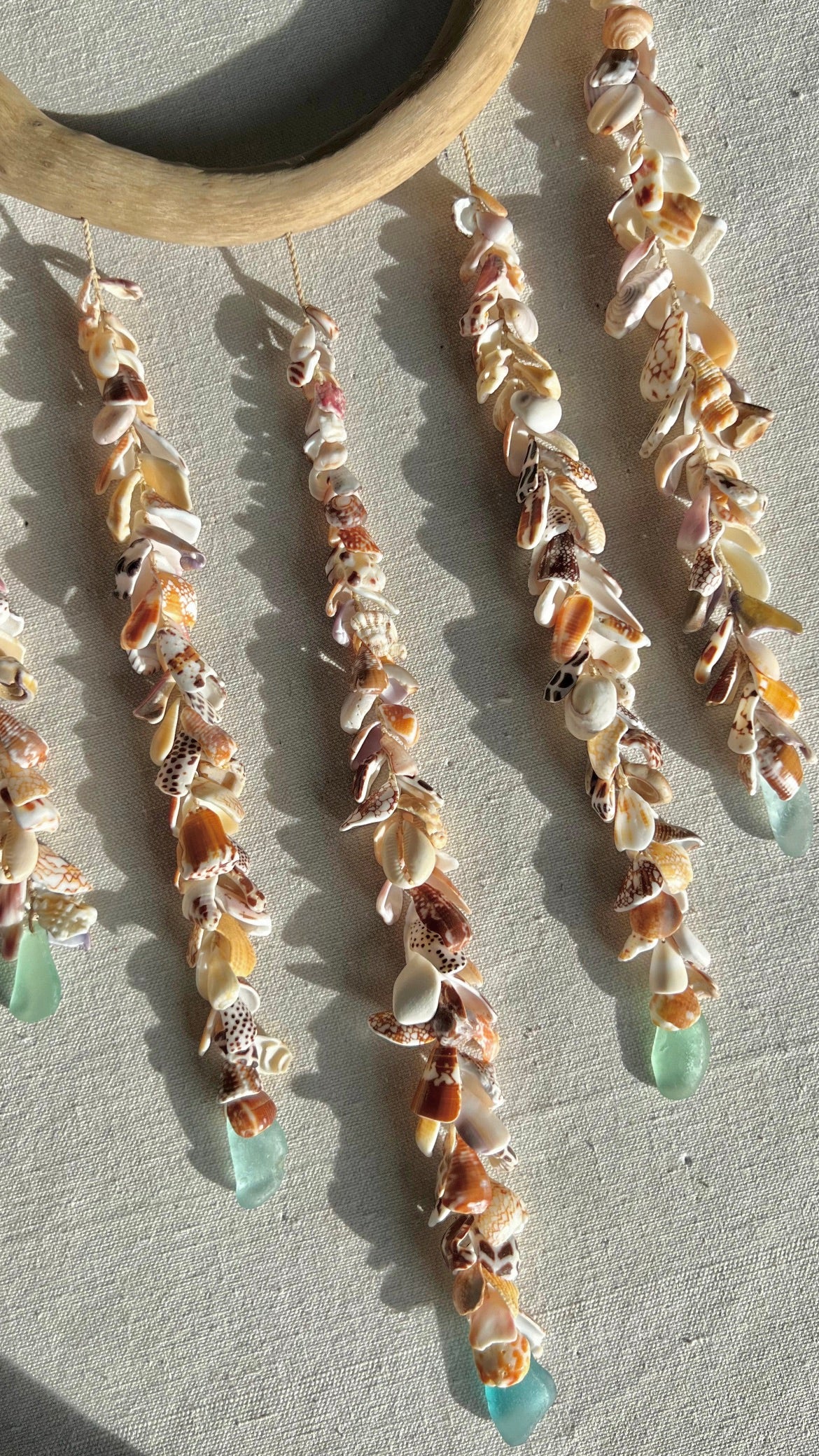 Moku Shell + Sea Glass XL 5 Strand Mobile