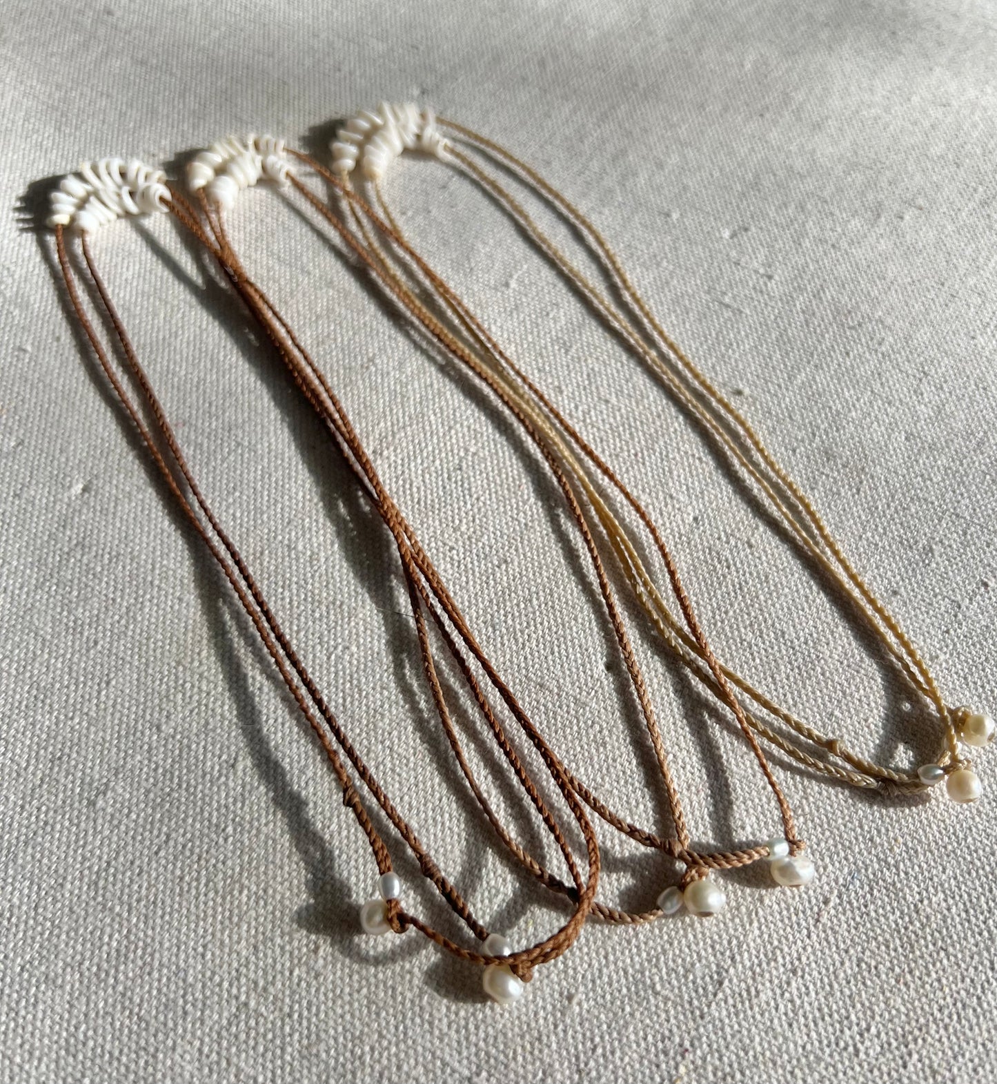 Delicate Puka Necklace ~ Natural Holes