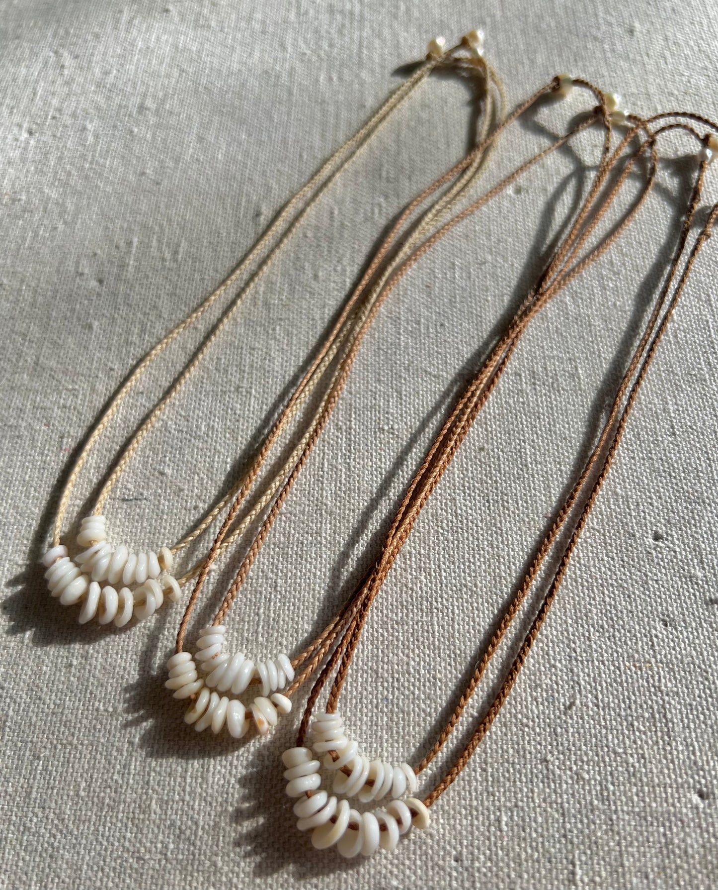 Delicate Puka Necklace ~ Natural Holes