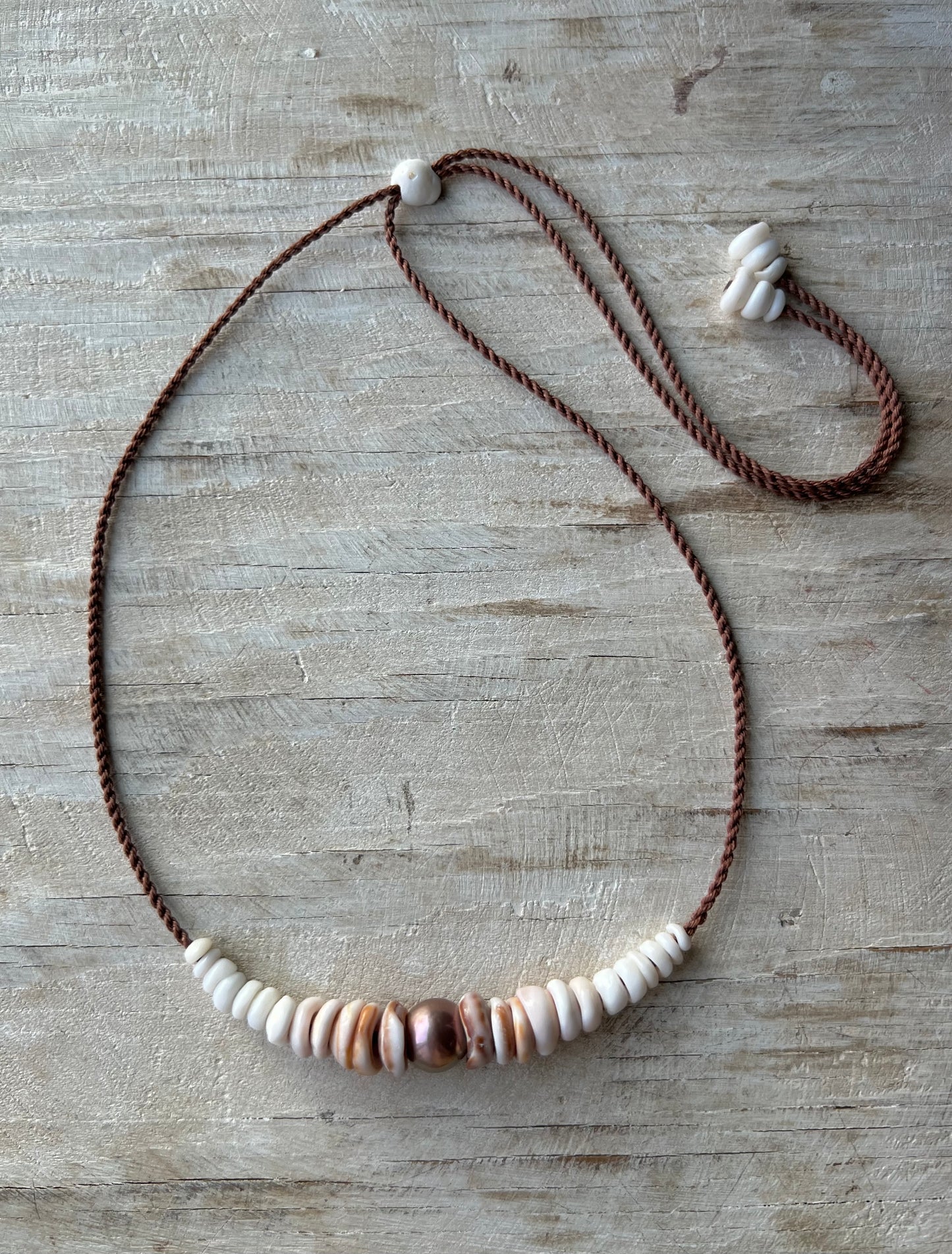 Ombre Hapa Puka Necklace