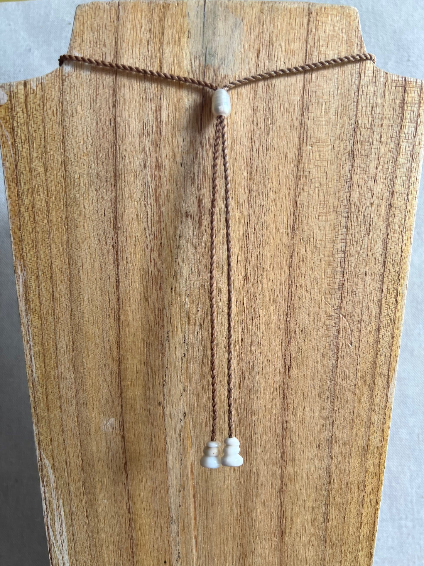 Sea Glass Hapa+Moku Necklace
