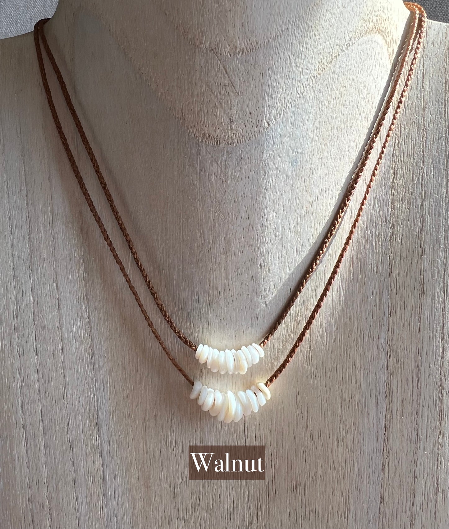 Delicate Puka Necklace ~ Natural Holes