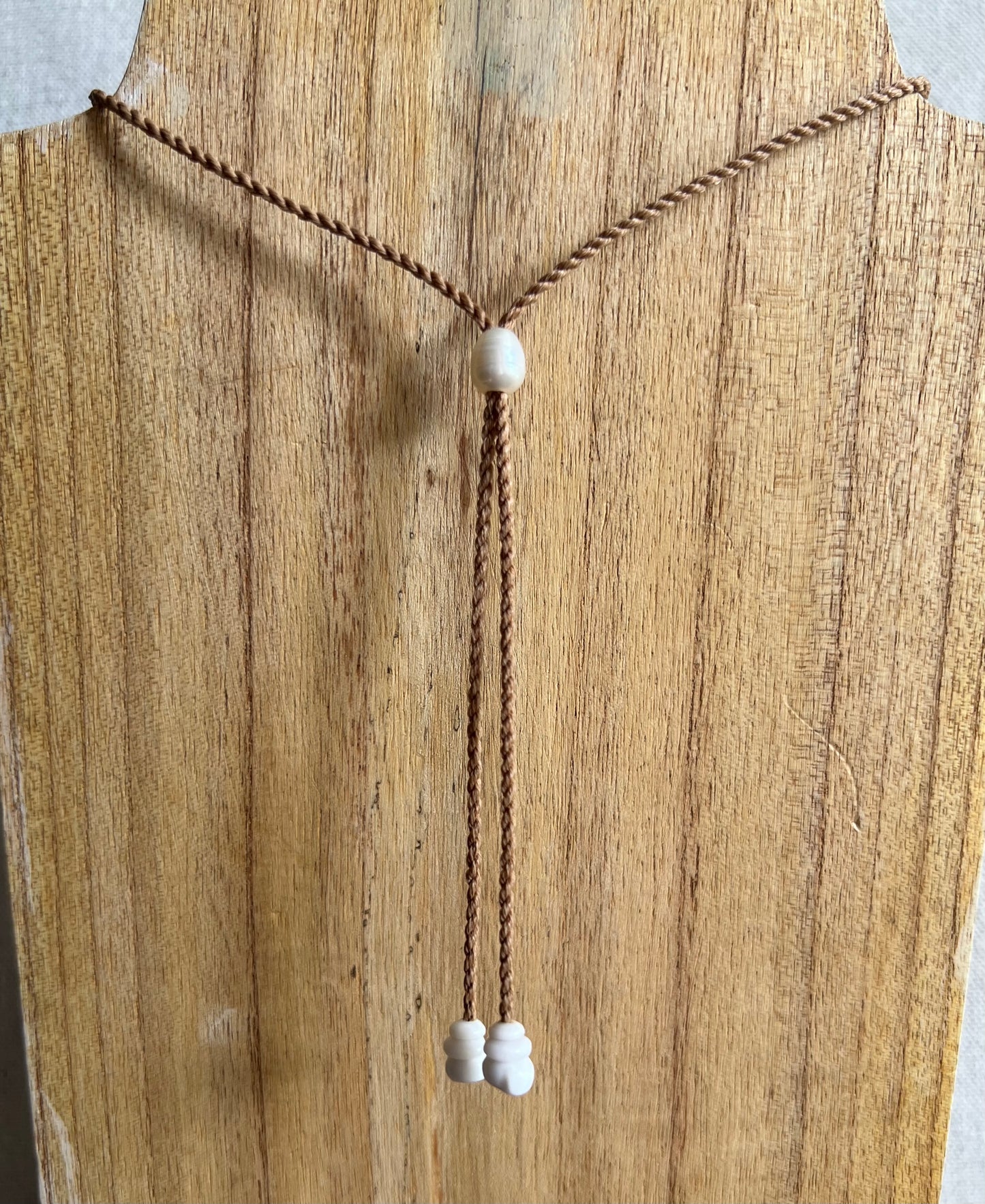 Sunrise Necklace with Puka + Moku Detail