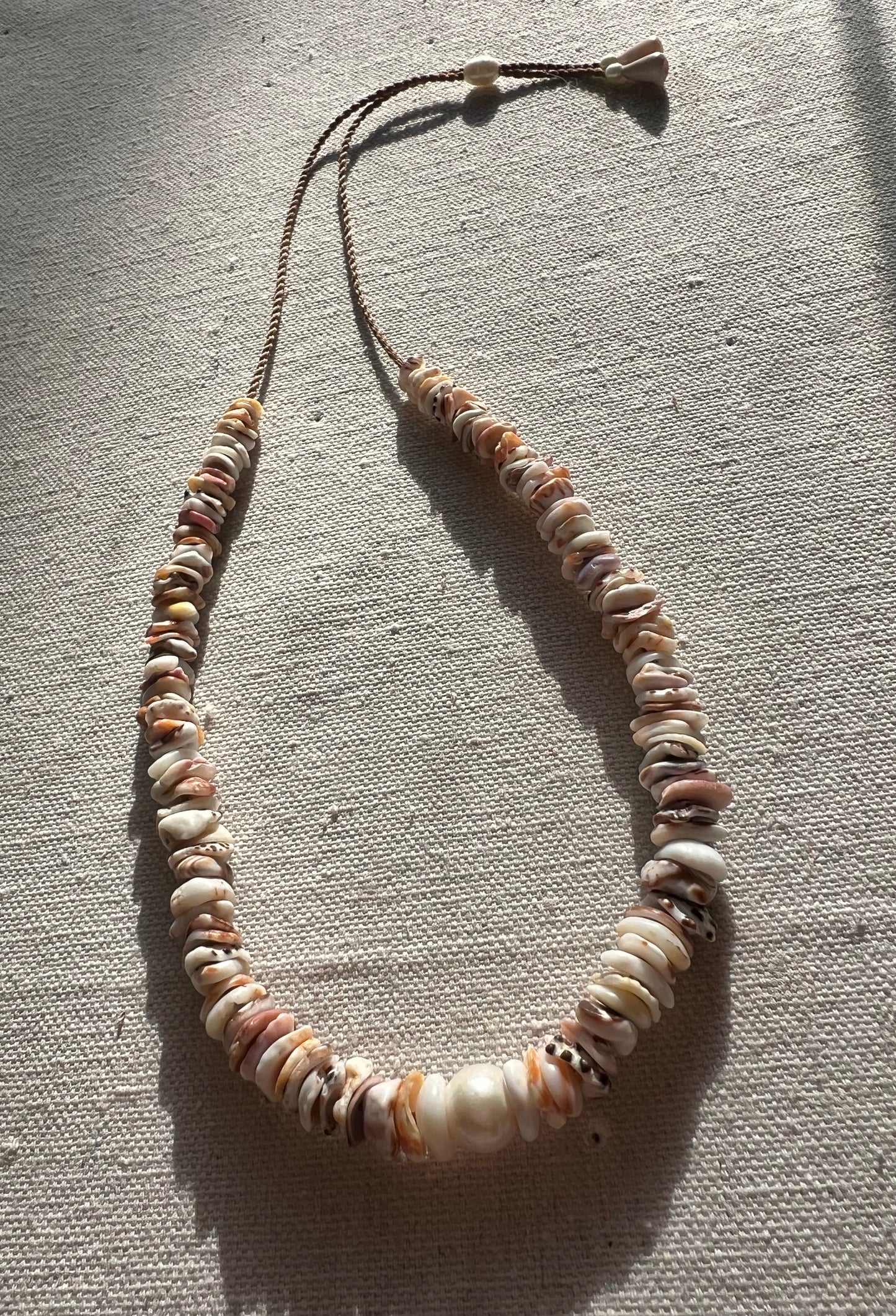 Edison Pearl Hapa+Moku Necklace