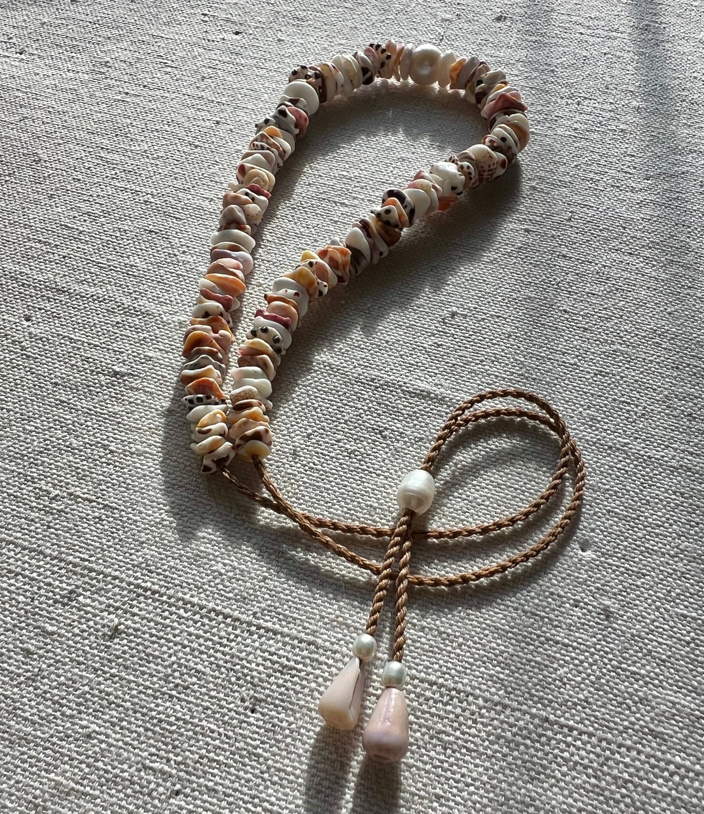 Edison Pearl Hapa+Moku Necklace