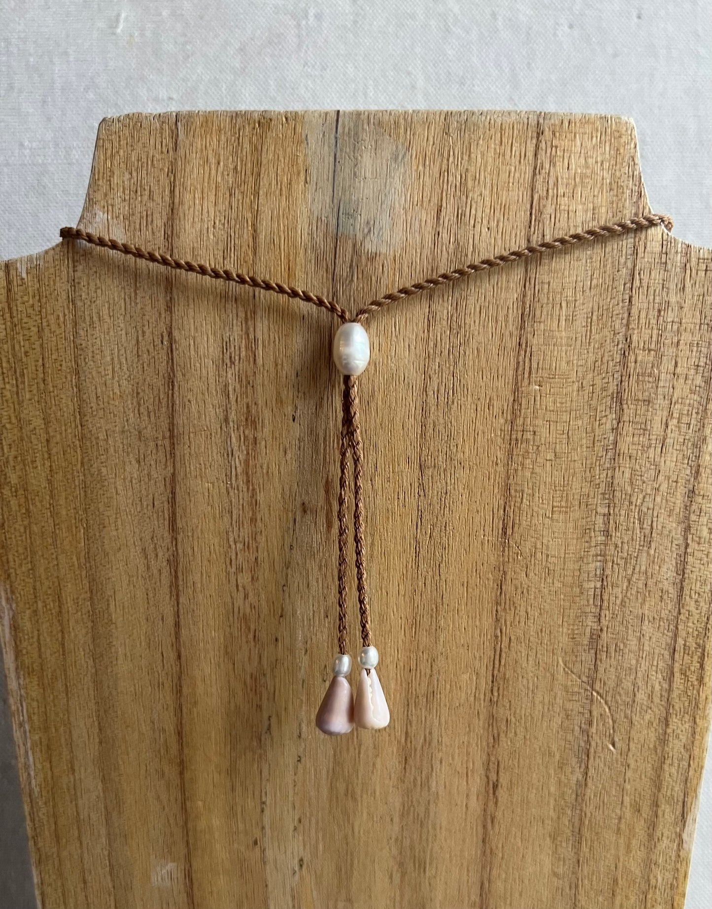 Edison Pearl Hapa+Moku Necklace