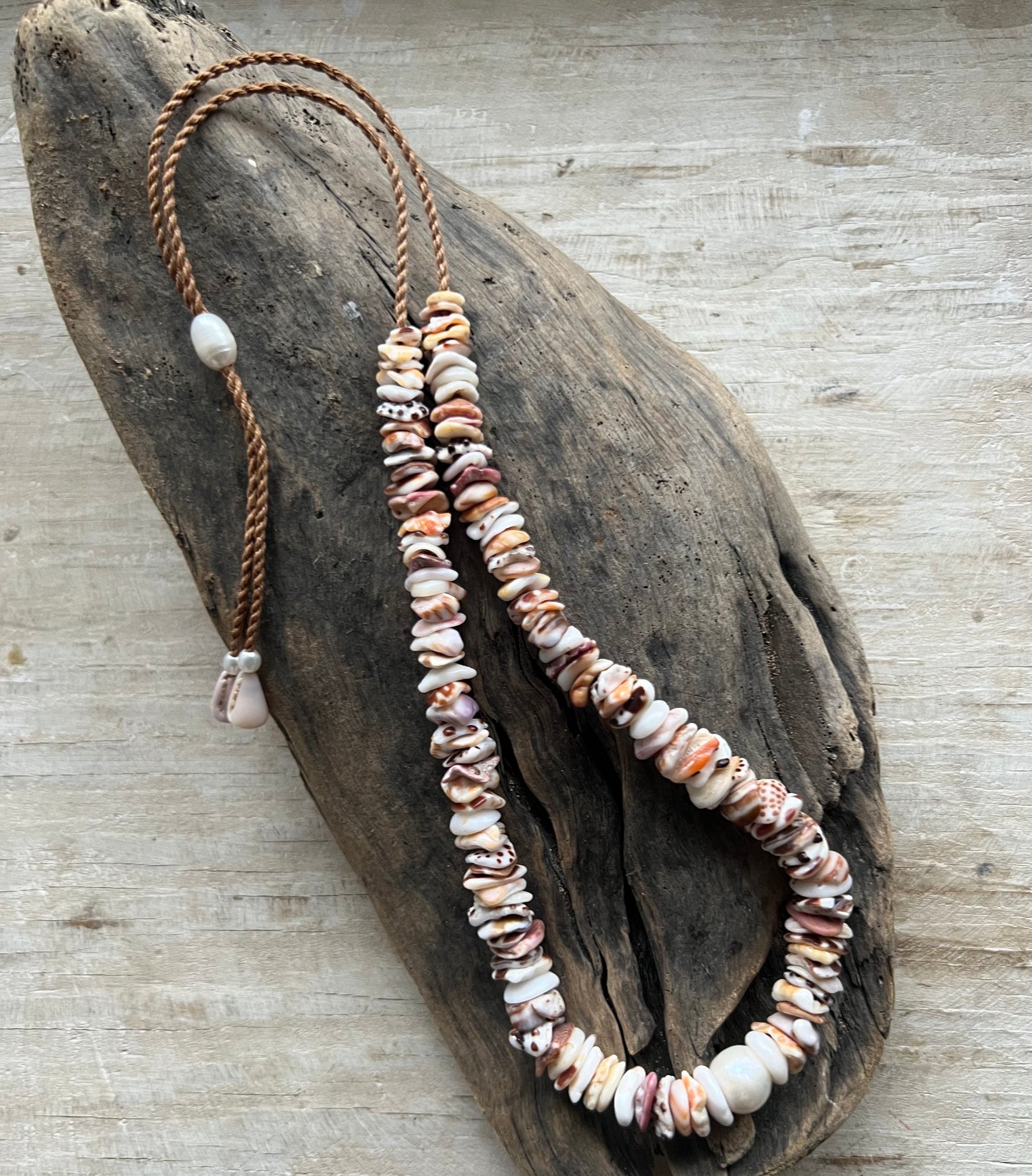 Edison Pearl Hapa+Moku Necklace