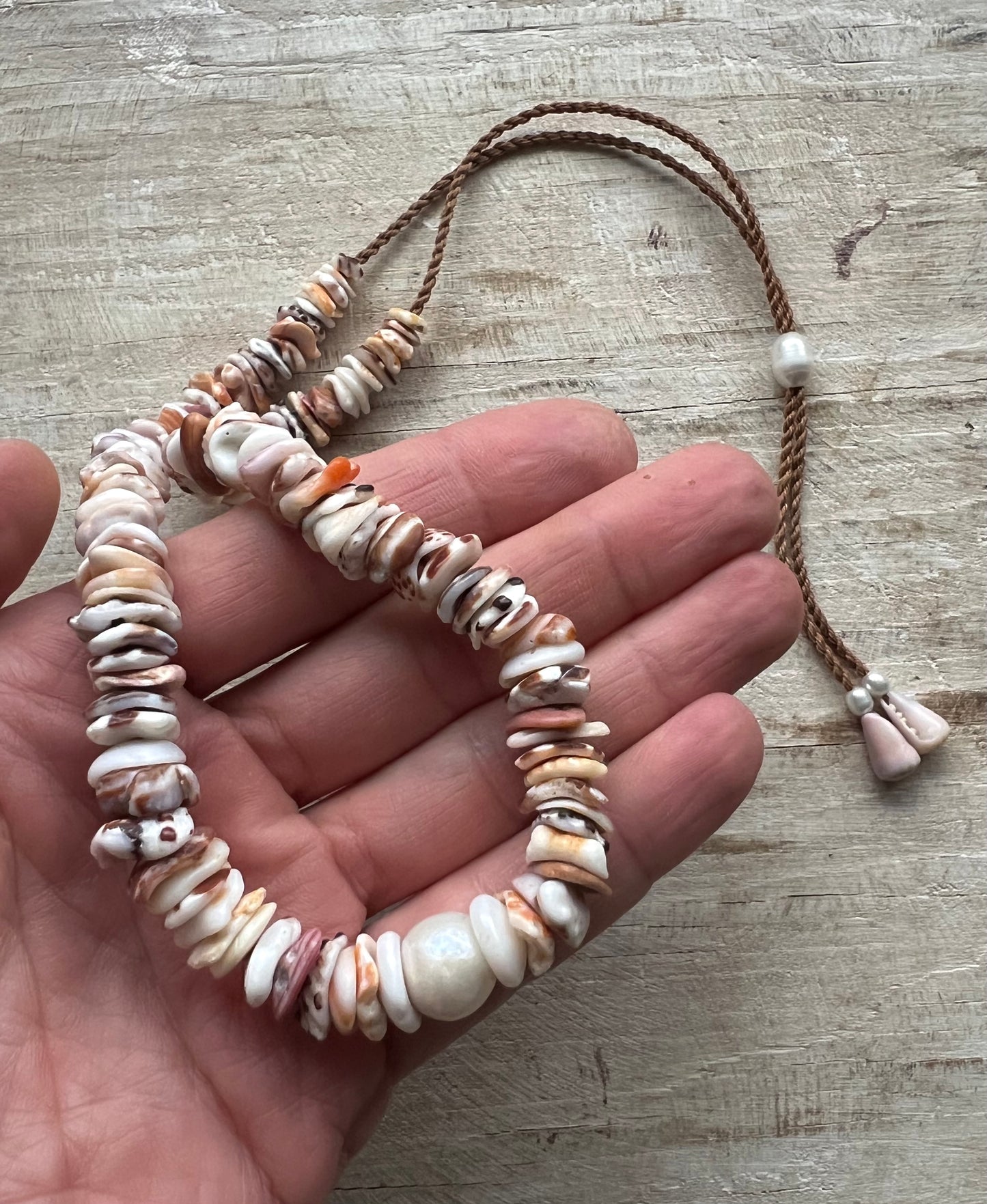 Edison Pearl Hapa+Moku Necklace