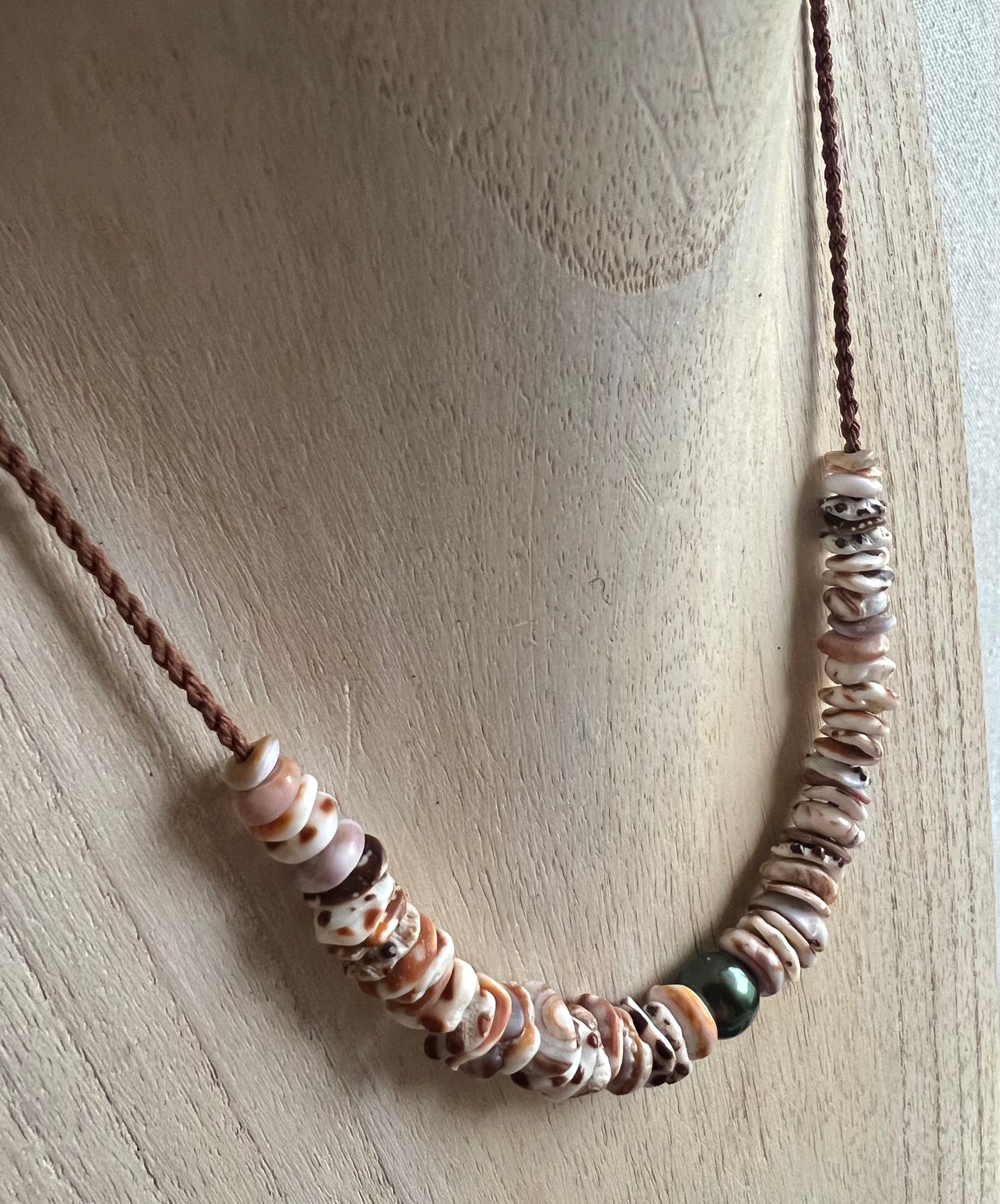 Tahitian Pearl Hapa+Moku Necklace