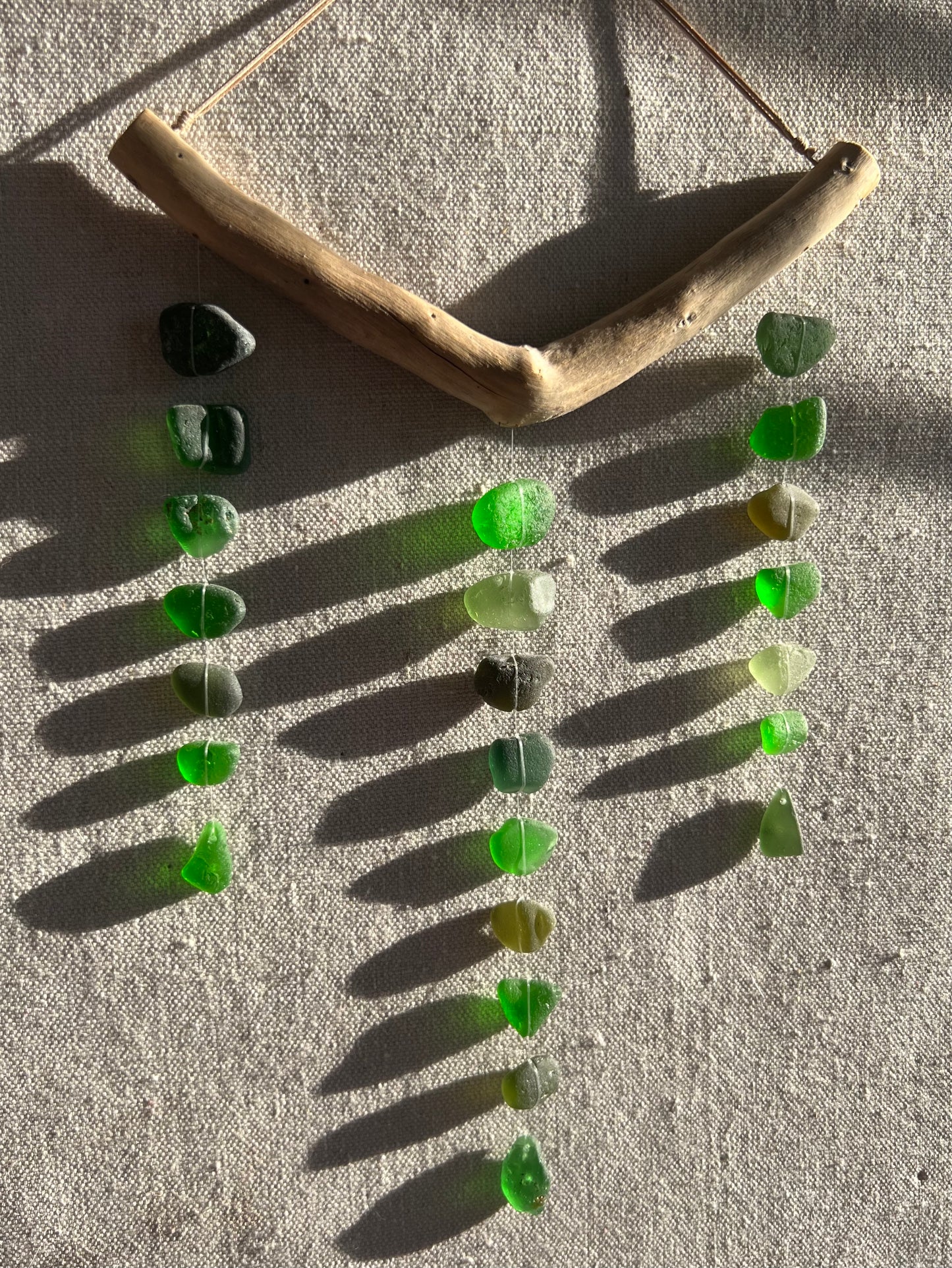 Sea Glass Mobile ~ Jungle Green