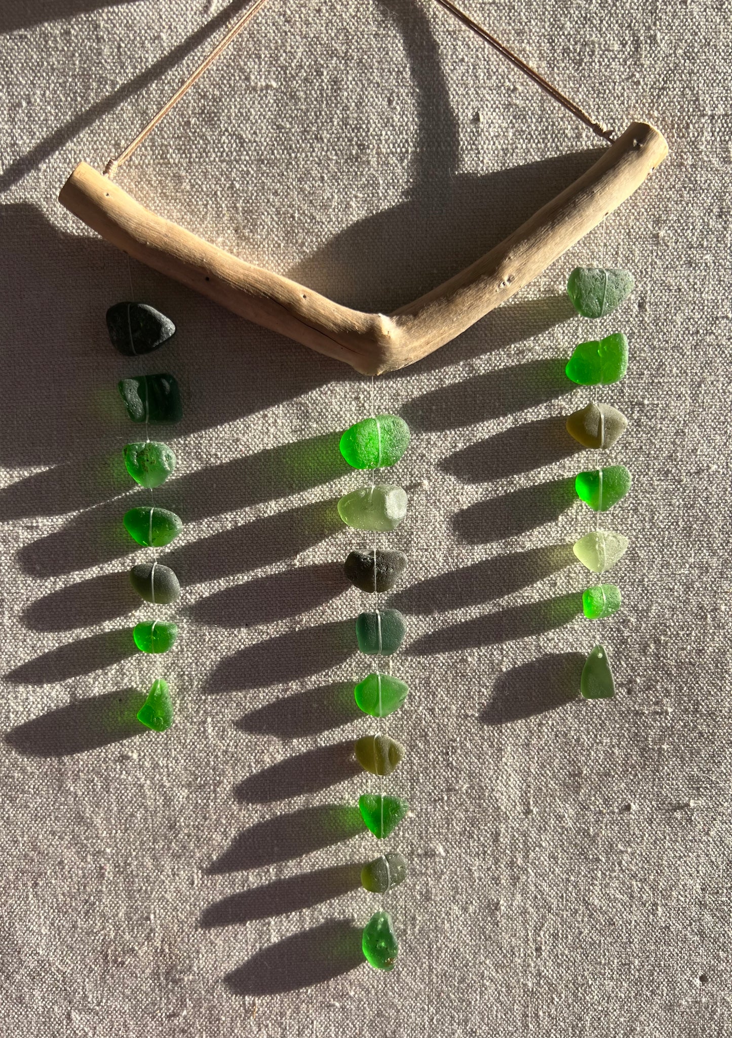 Sea Glass Mobile ~ Jungle Green