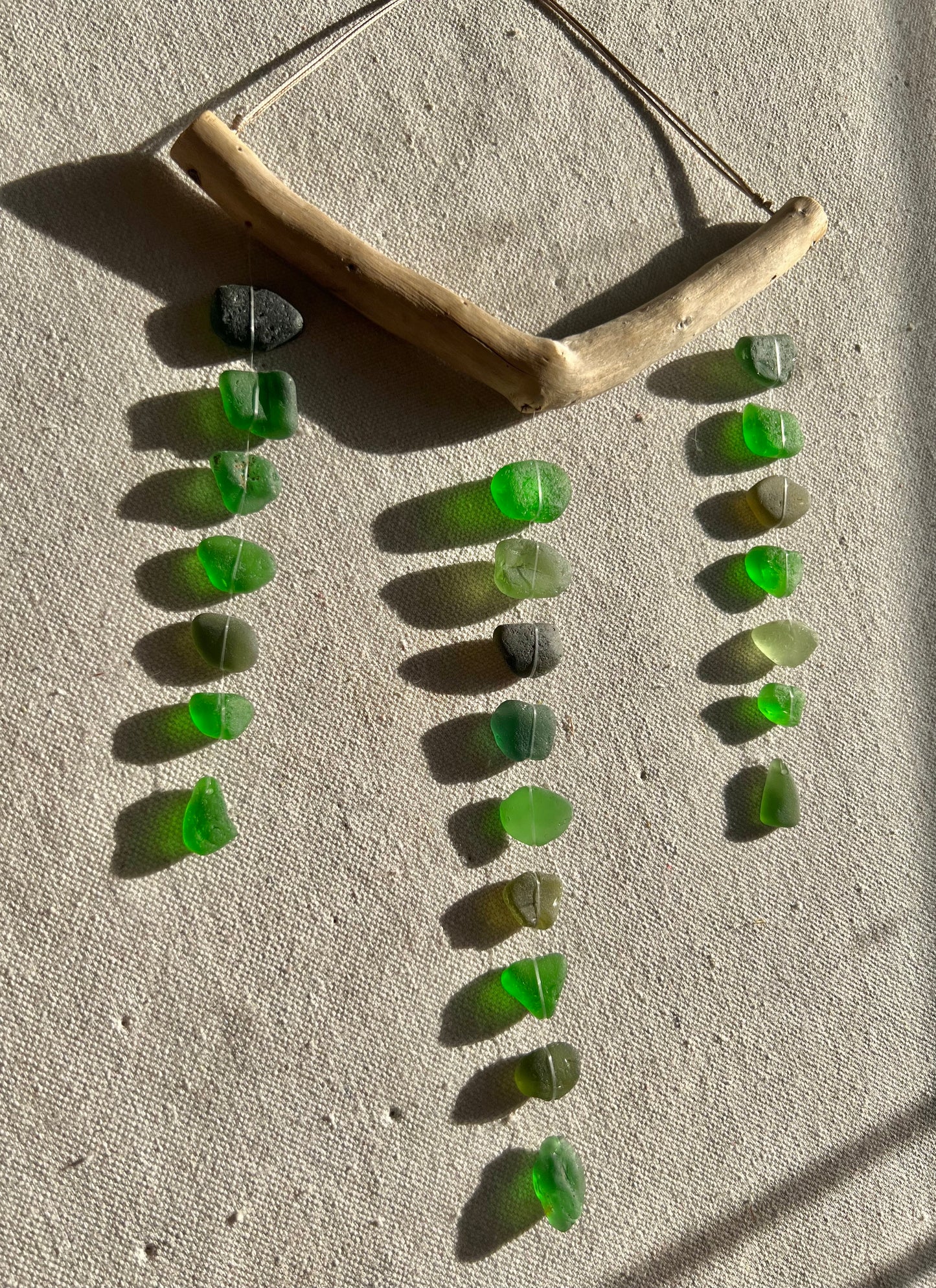 Sea Glass Mobile ~ Jungle Green