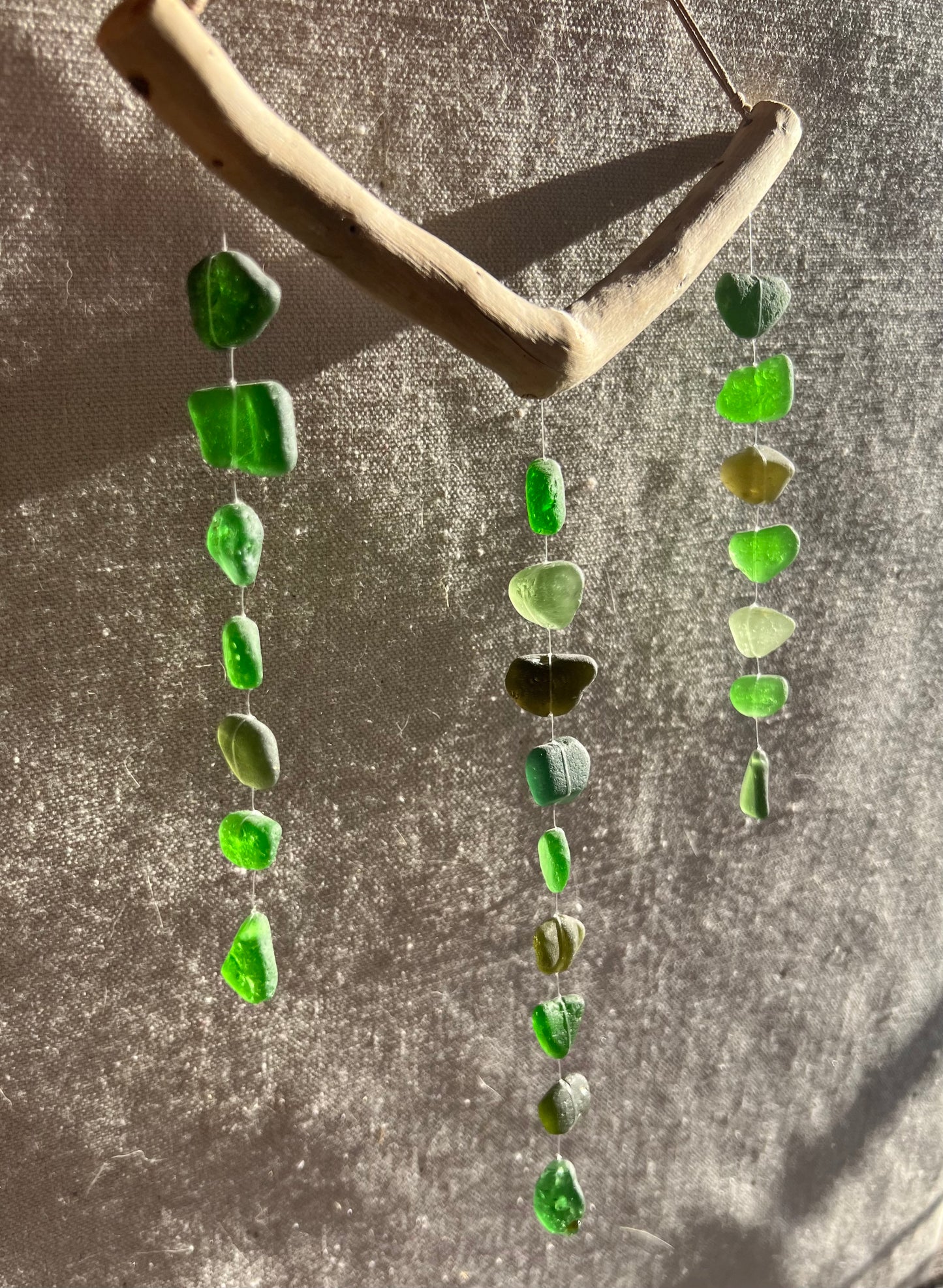 Sea Glass Mobile ~ Jungle Green
