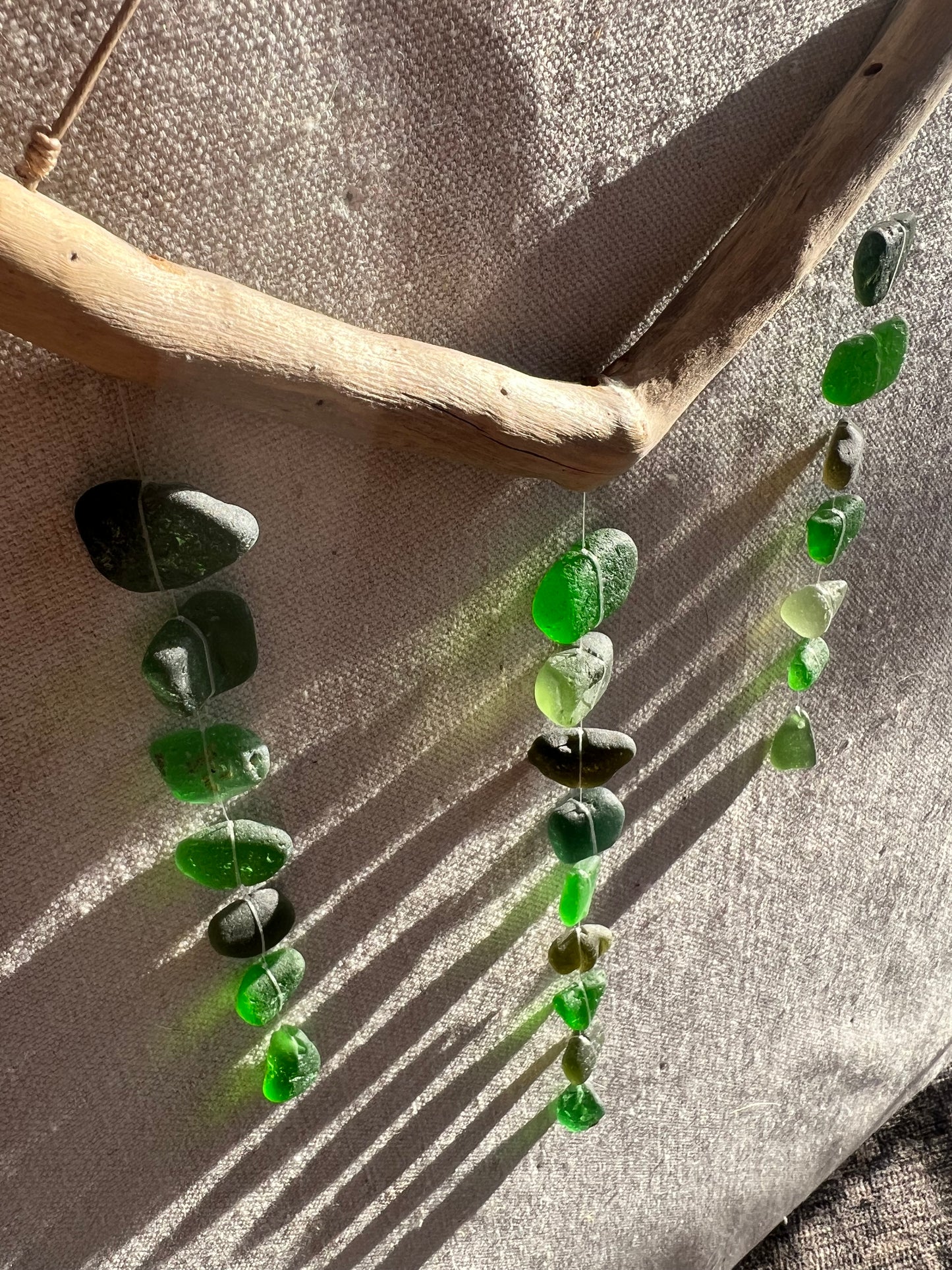 Sea Glass Mobile ~ Jungle Green