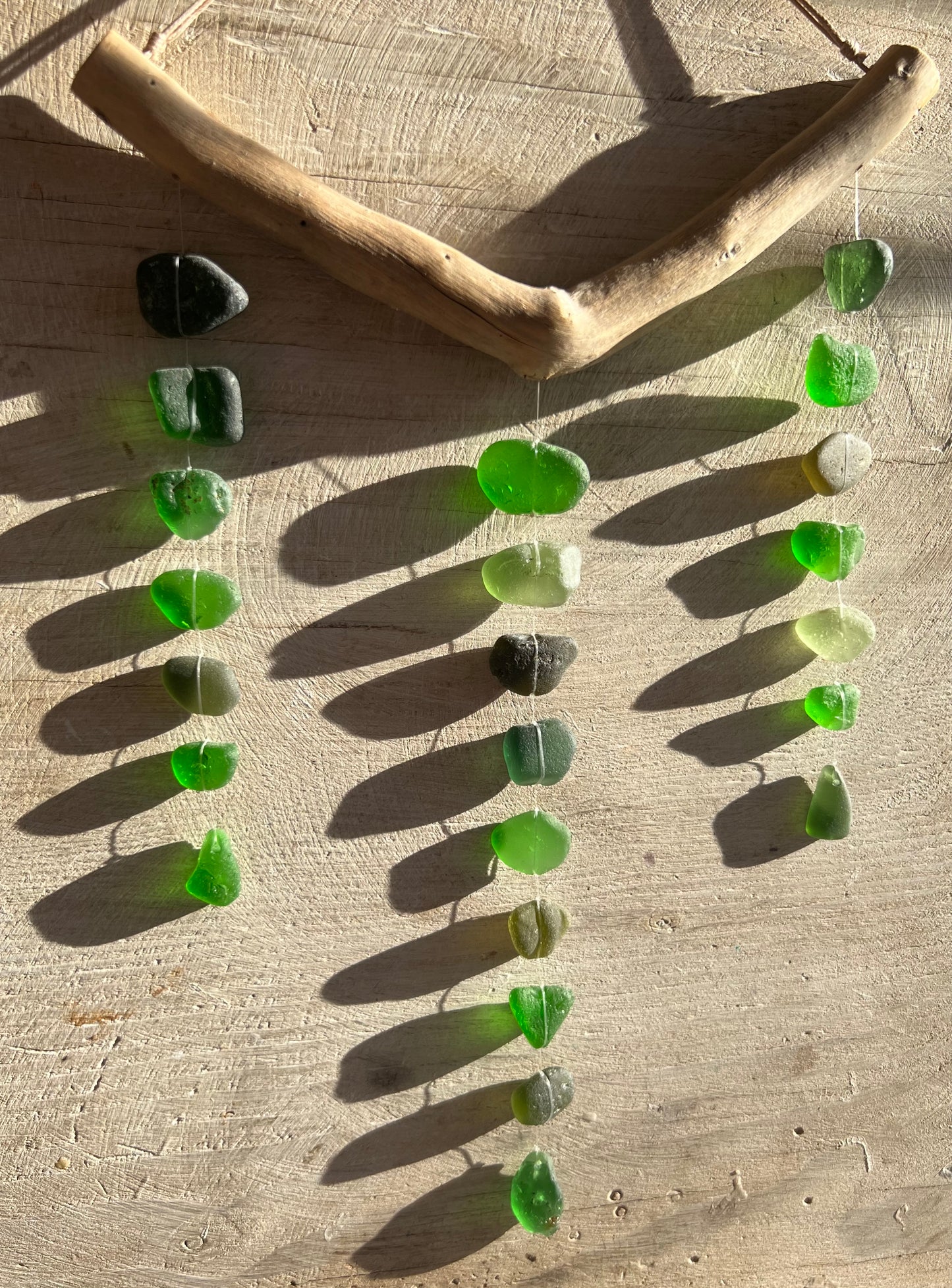 Sea Glass Mobile ~ Jungle Green