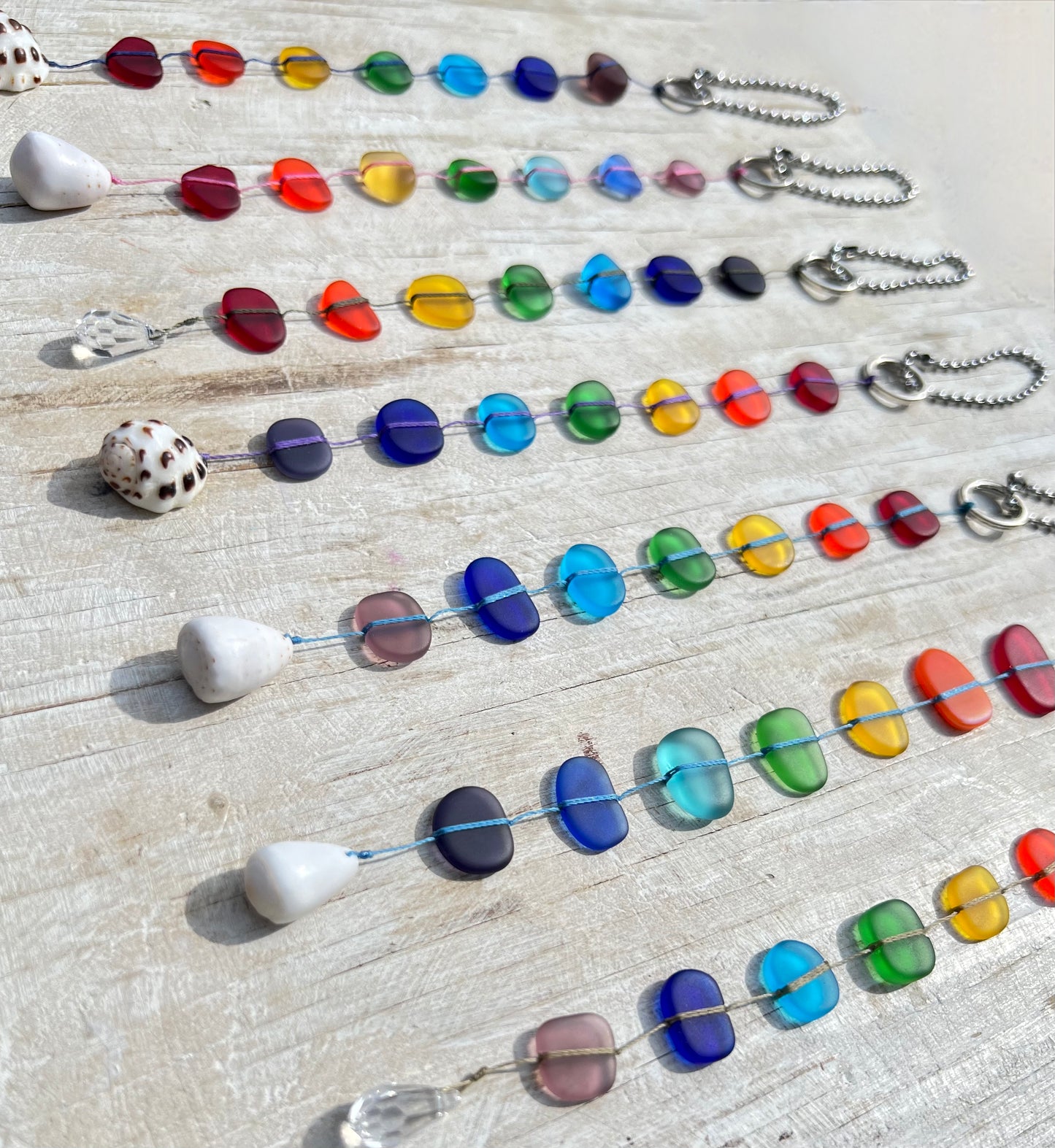 Recycled Rainbow Car Charm