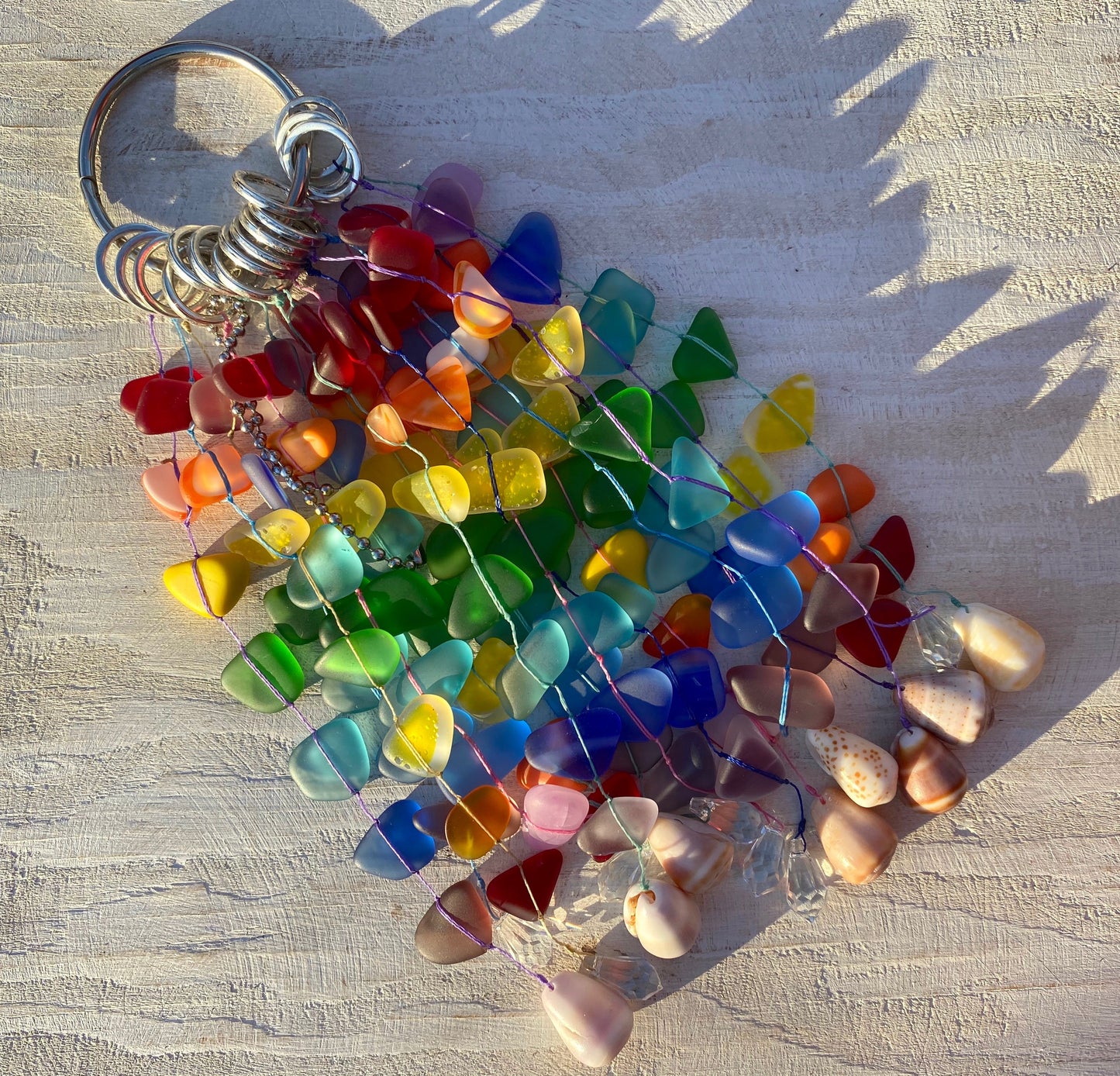 Recycled Rainbow Car Charm