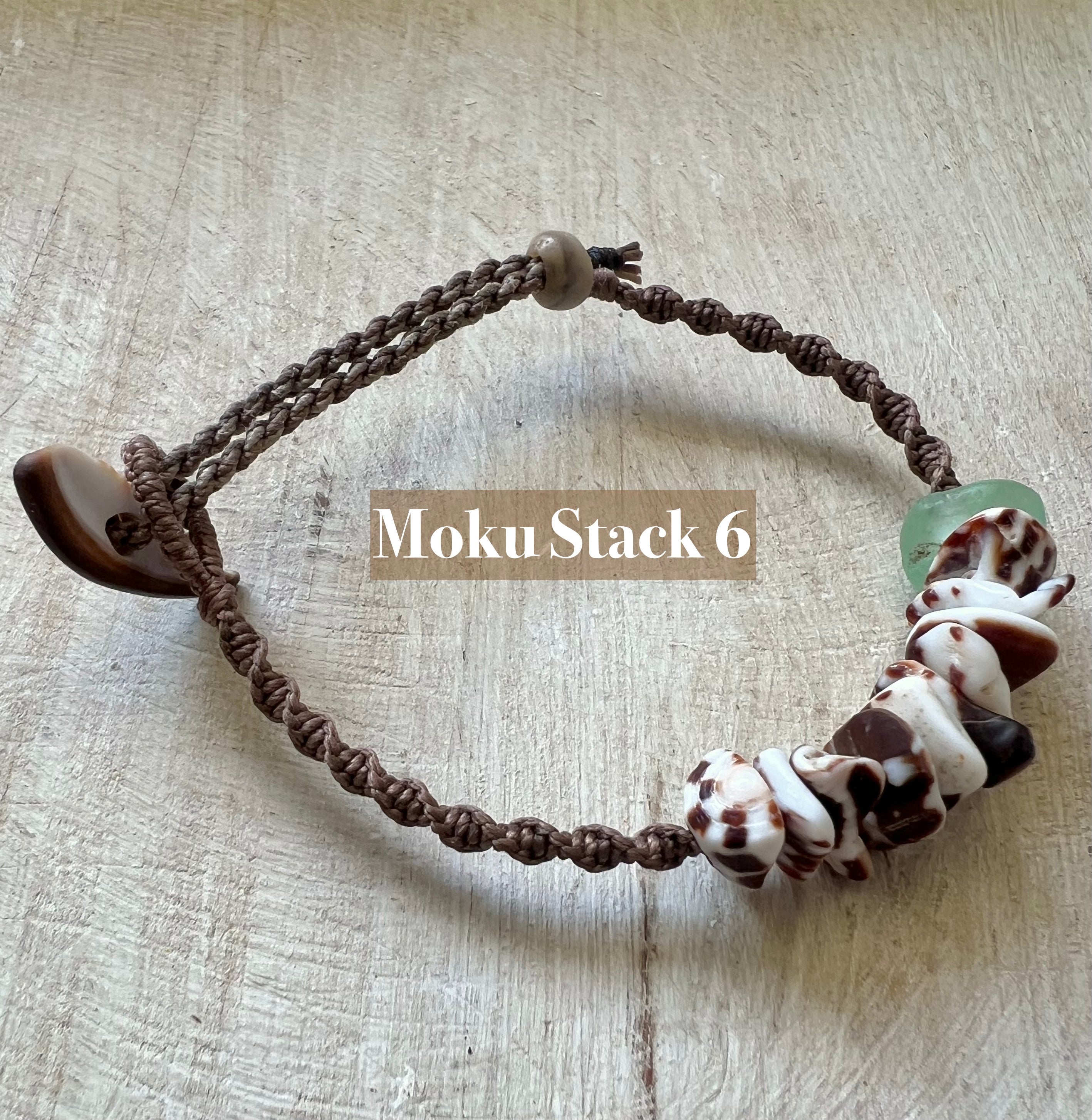 Moku Stack on Macrame ~ Adjustable