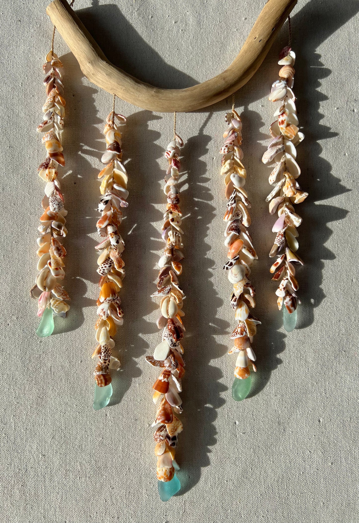Moku Shell + Sea Glass XL 5 Strand Mobile