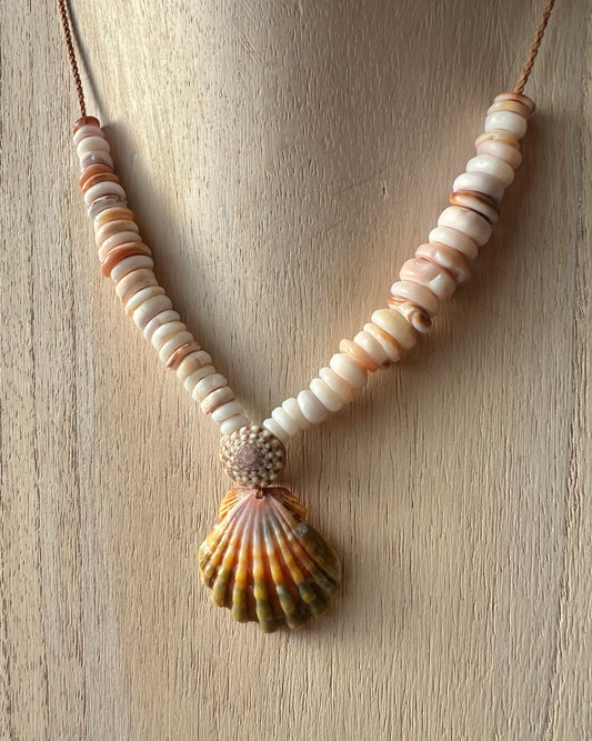Moonrise + Heirloom Puka Necklace