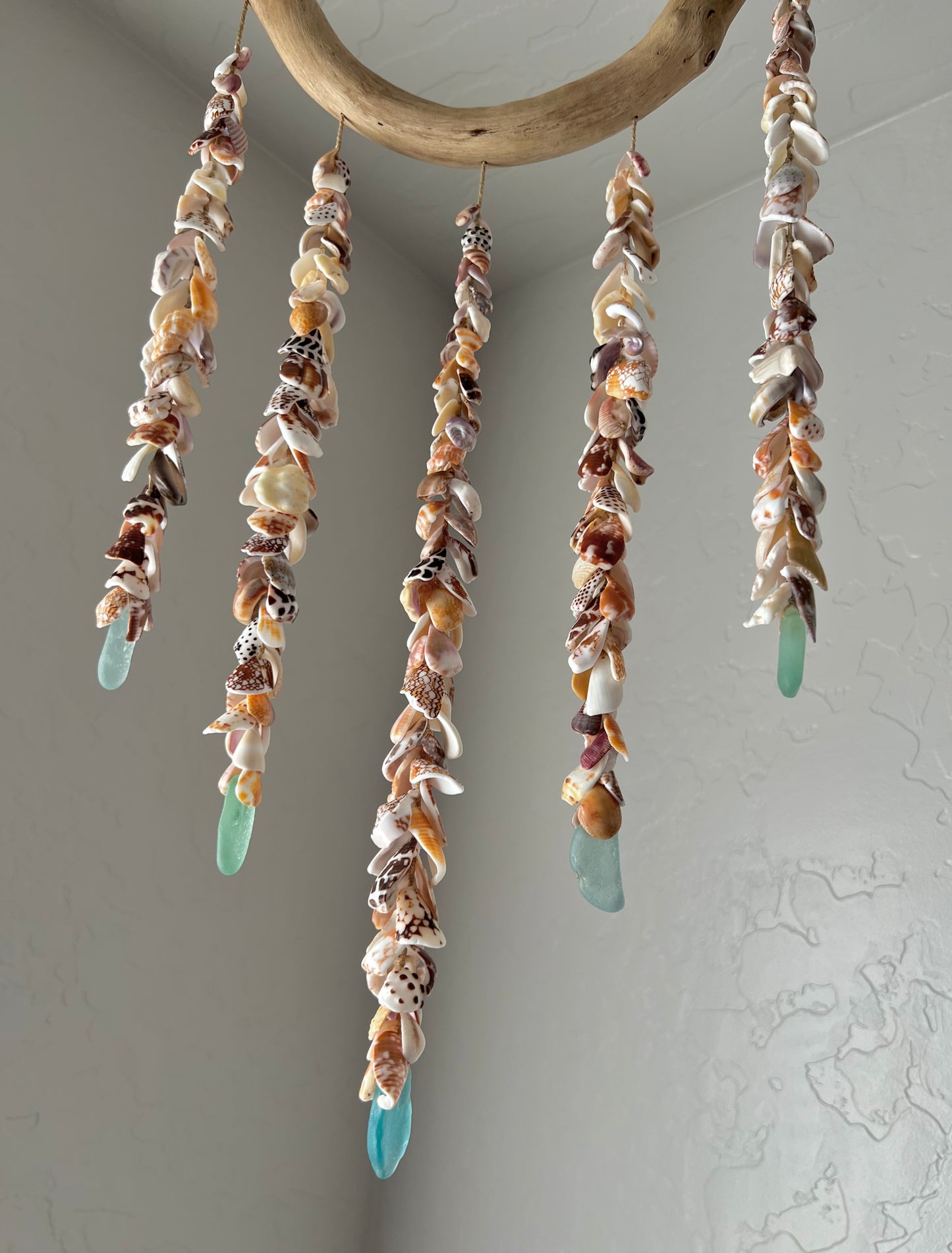 Moku Shell + Sea Glass XL 5 Strand Mobile