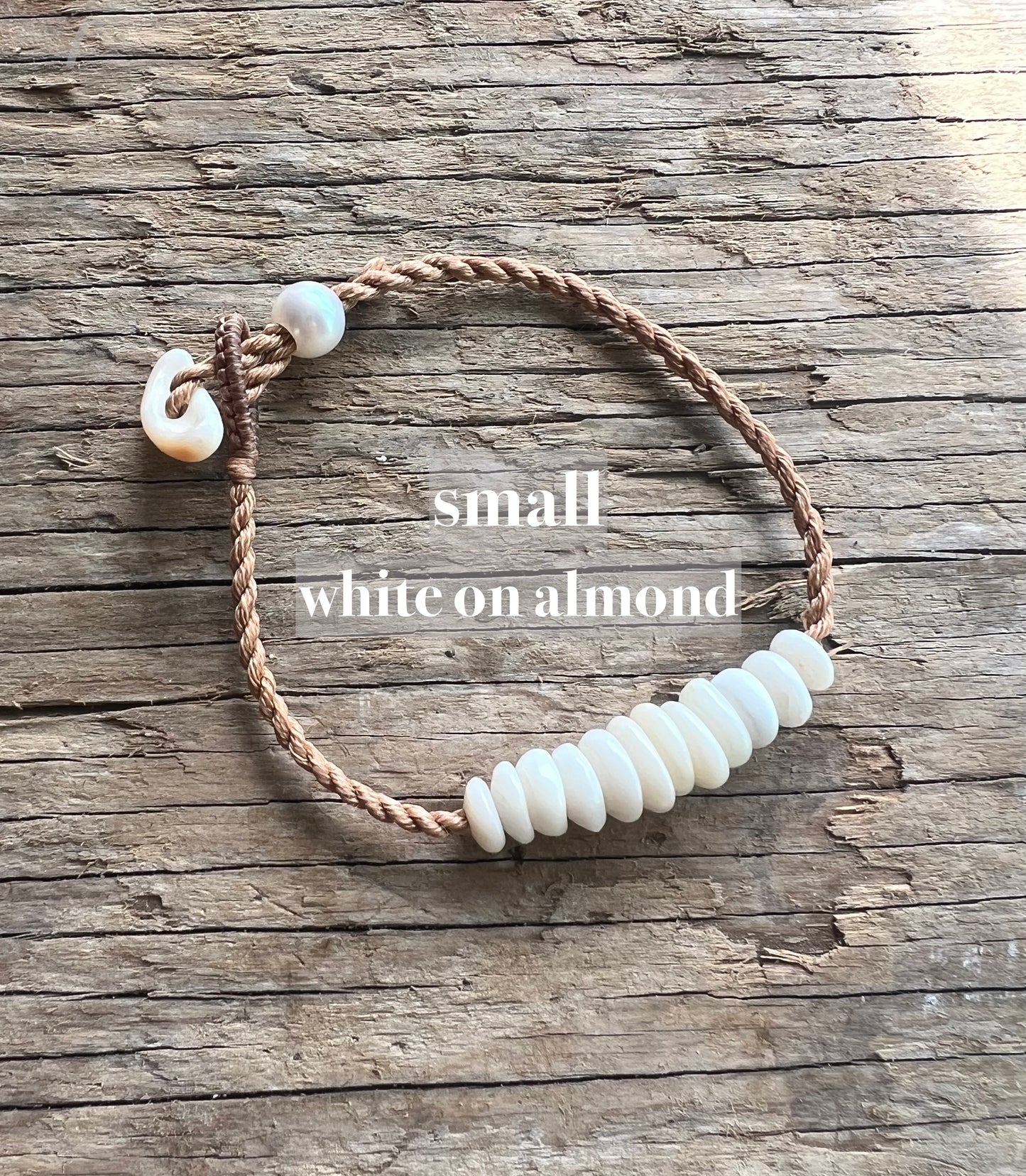 Puka Bar Bracelet ~ Adjustable