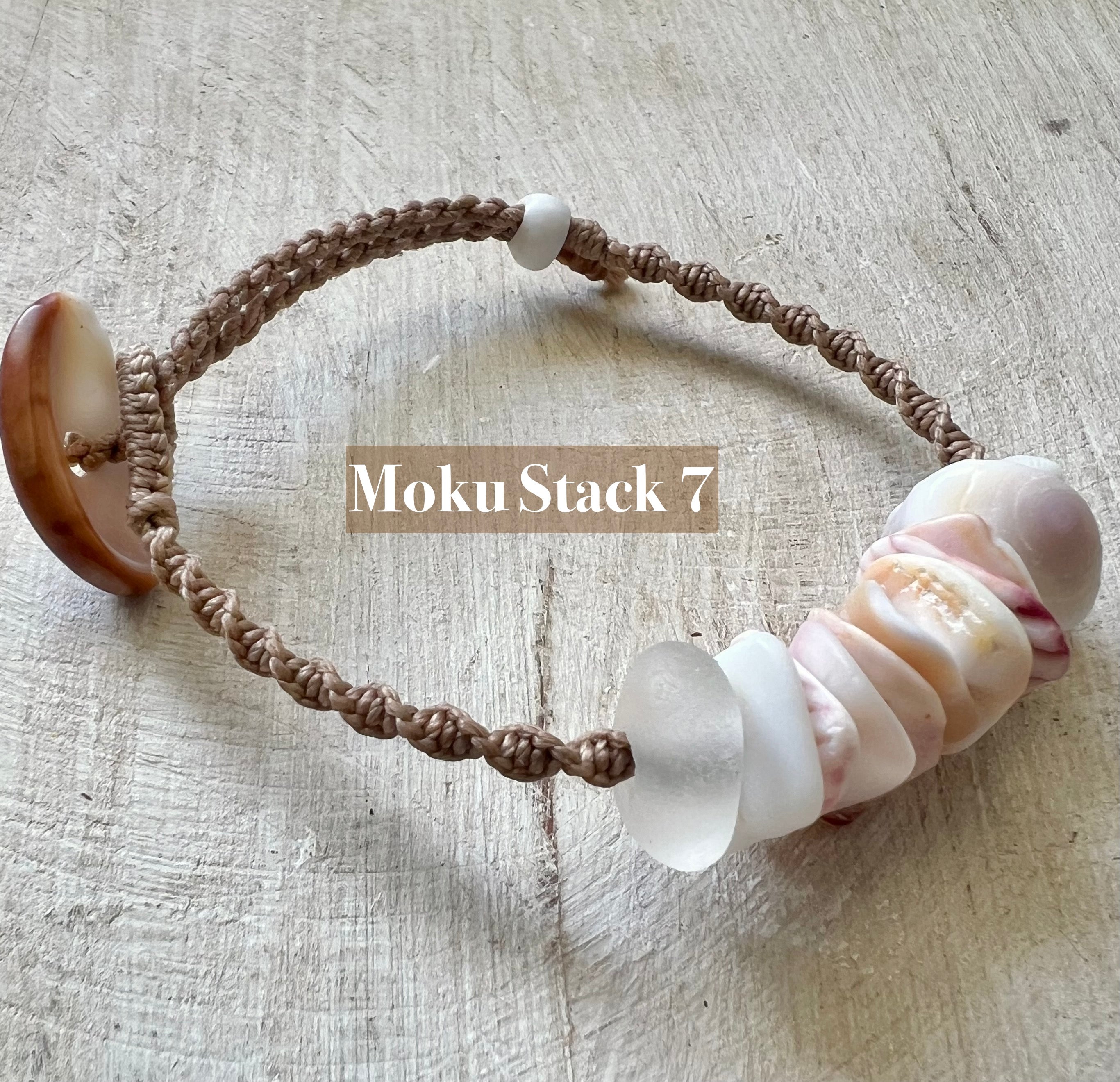 Moku Stack on Macrame ~ Adjustable