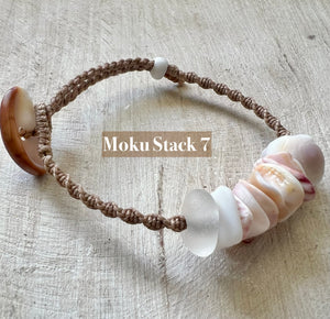 Moku Stack on Macrame ~ Adjustable