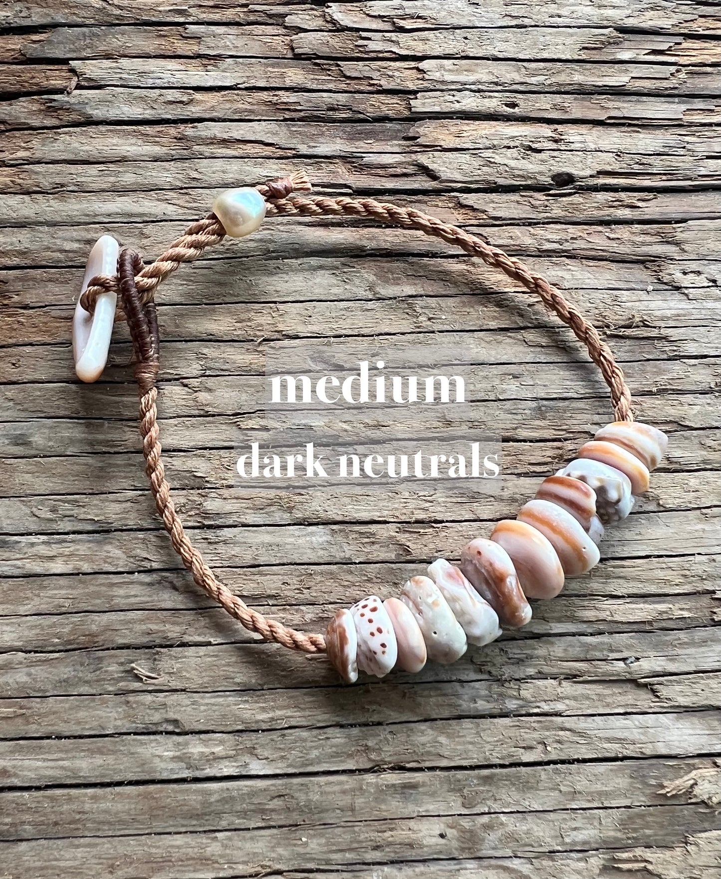 Puka Bar Bracelet ~ Adjustable
