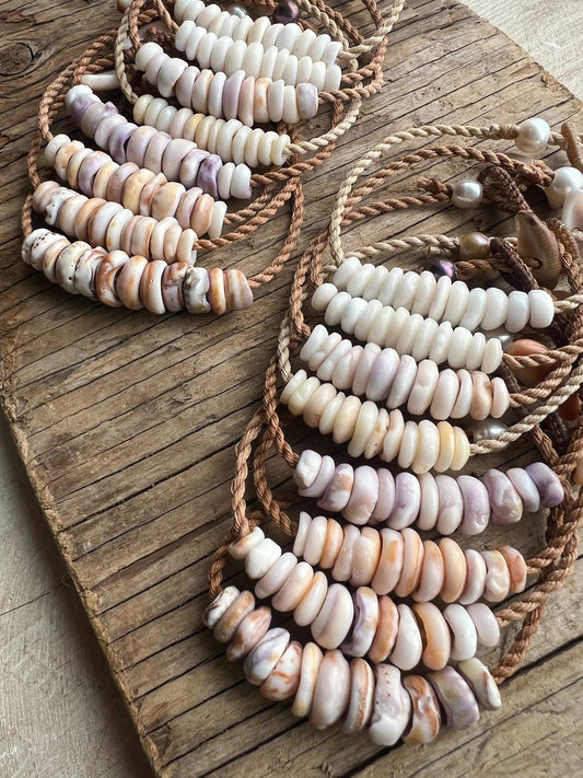 Puka Bar Bracelet ~ Adjustable