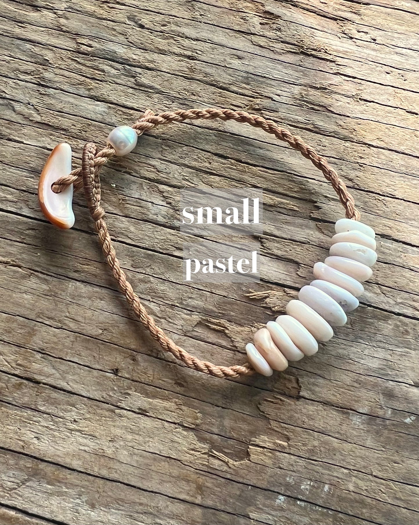 Puka Bar Bracelet ~ Adjustable
