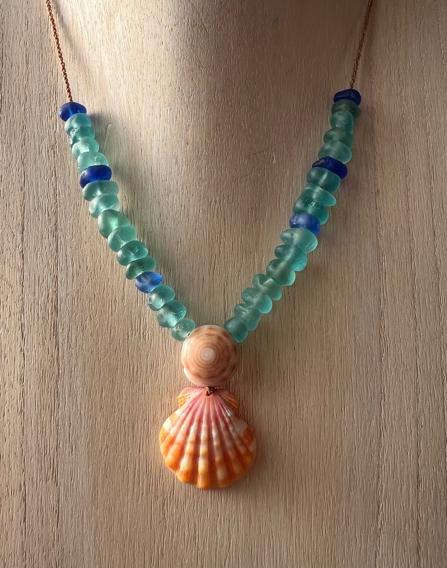 Sunrise + Sea Glass Necklace