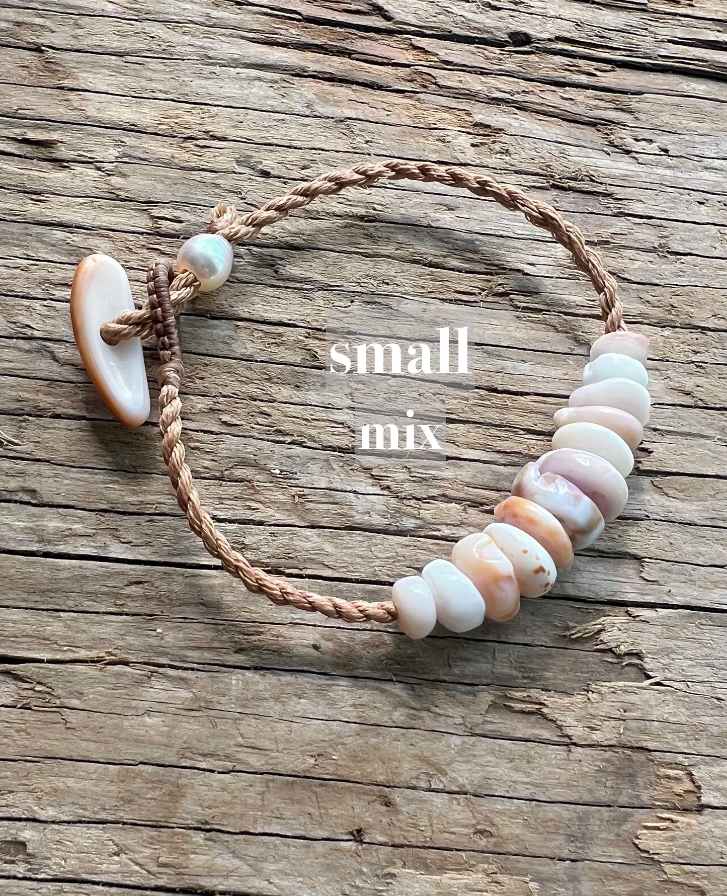 Puka Bar Bracelet ~ Adjustable