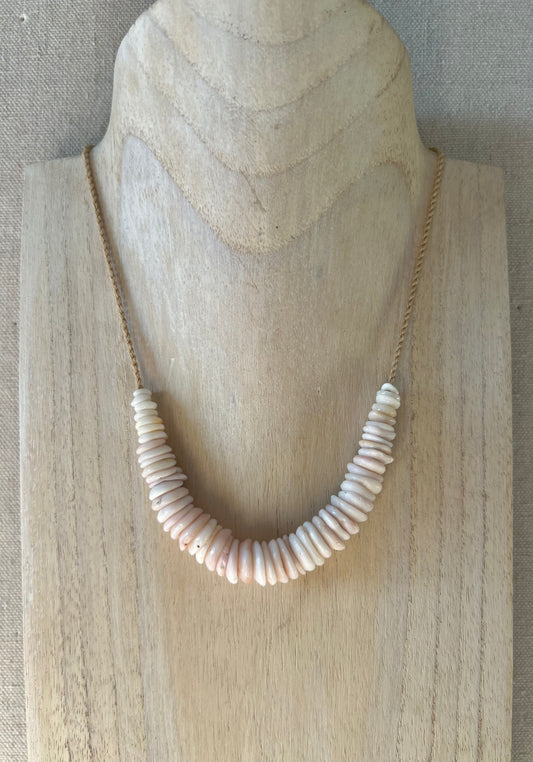 Pastel Puka Necklace (natural holes)