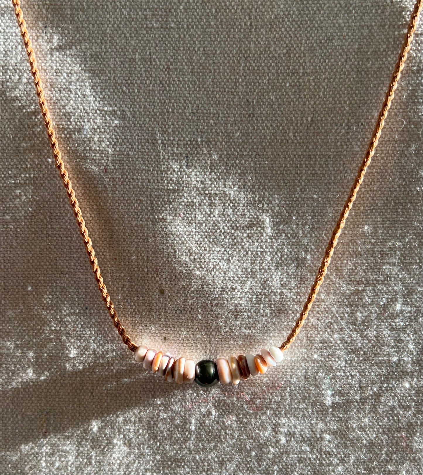 Hapa Tahitian Pearl+ Heriloom Puka Necklace