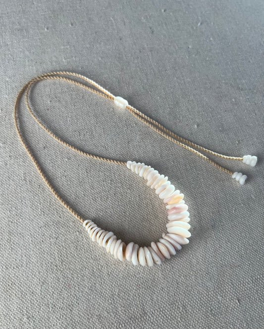 Pastel Puka Necklace (natural holes)
