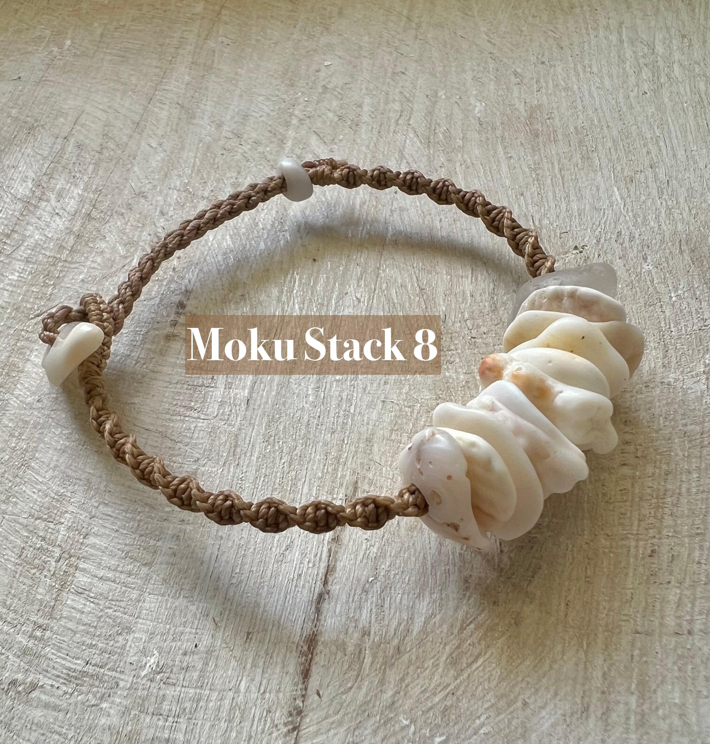 Moku Stack on Macrame ~ Adjustable