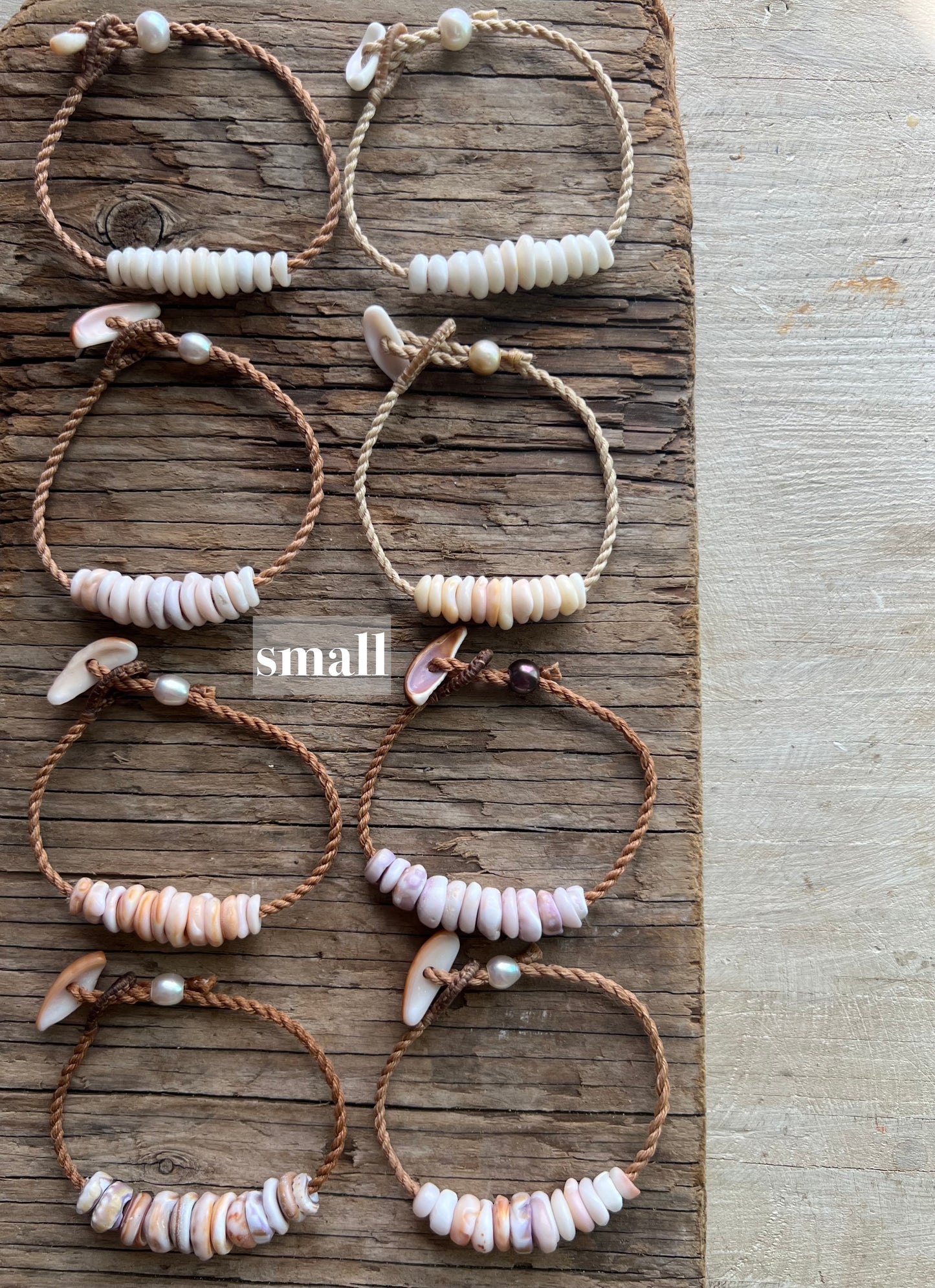 Puka Bar Bracelet ~ Adjustable
