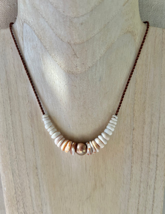 Ombre Hapa Puka Necklace