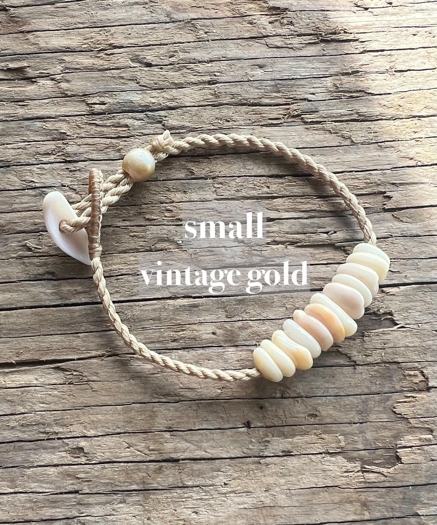 Puka Bar Bracelet ~ Adjustable