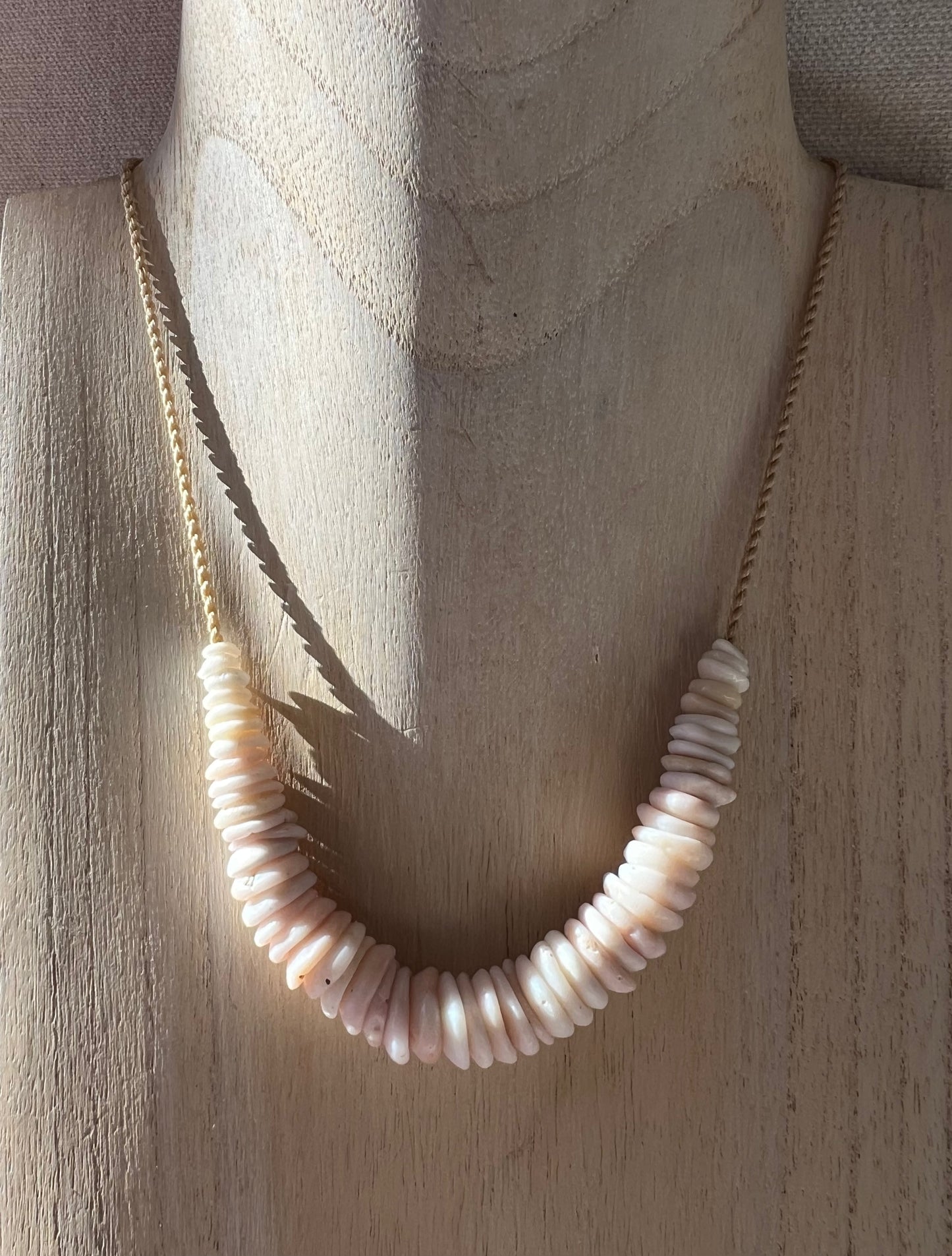Pastel Puka Necklace (natural holes)