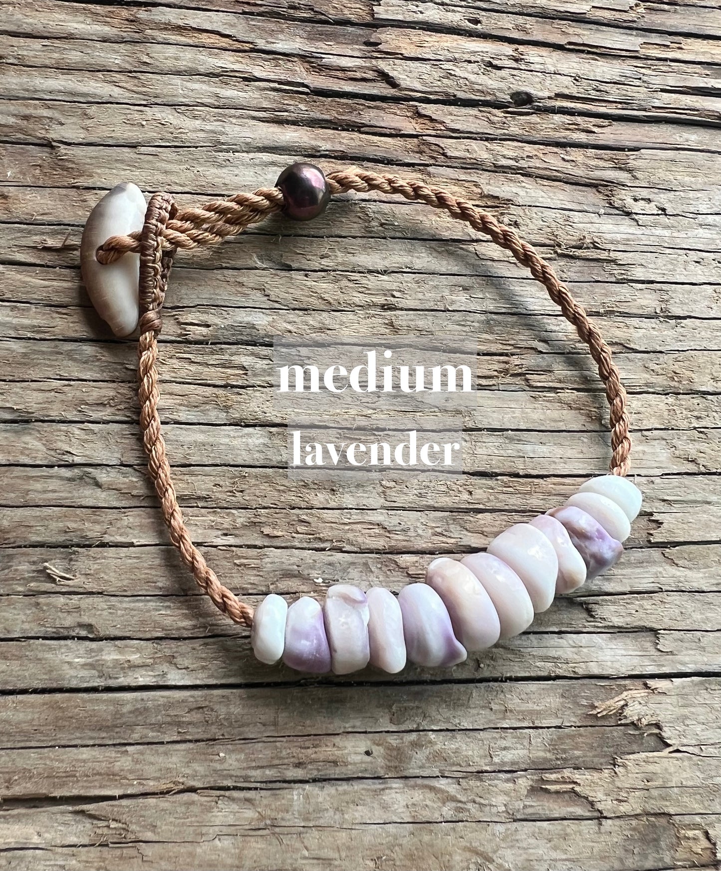 Puka Bar Bracelet ~ Adjustable
