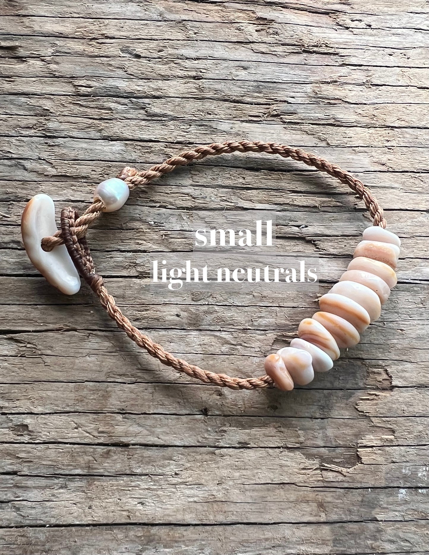 Puka Bar Bracelet ~ Adjustable