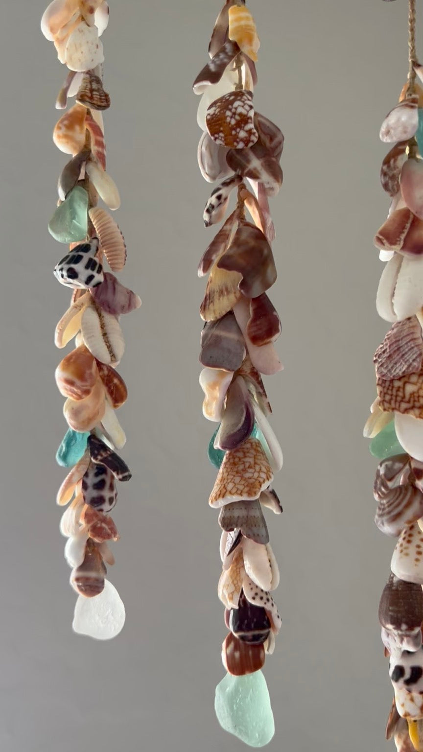 Moku Shell + Sea Glass 5 Strand Mobile