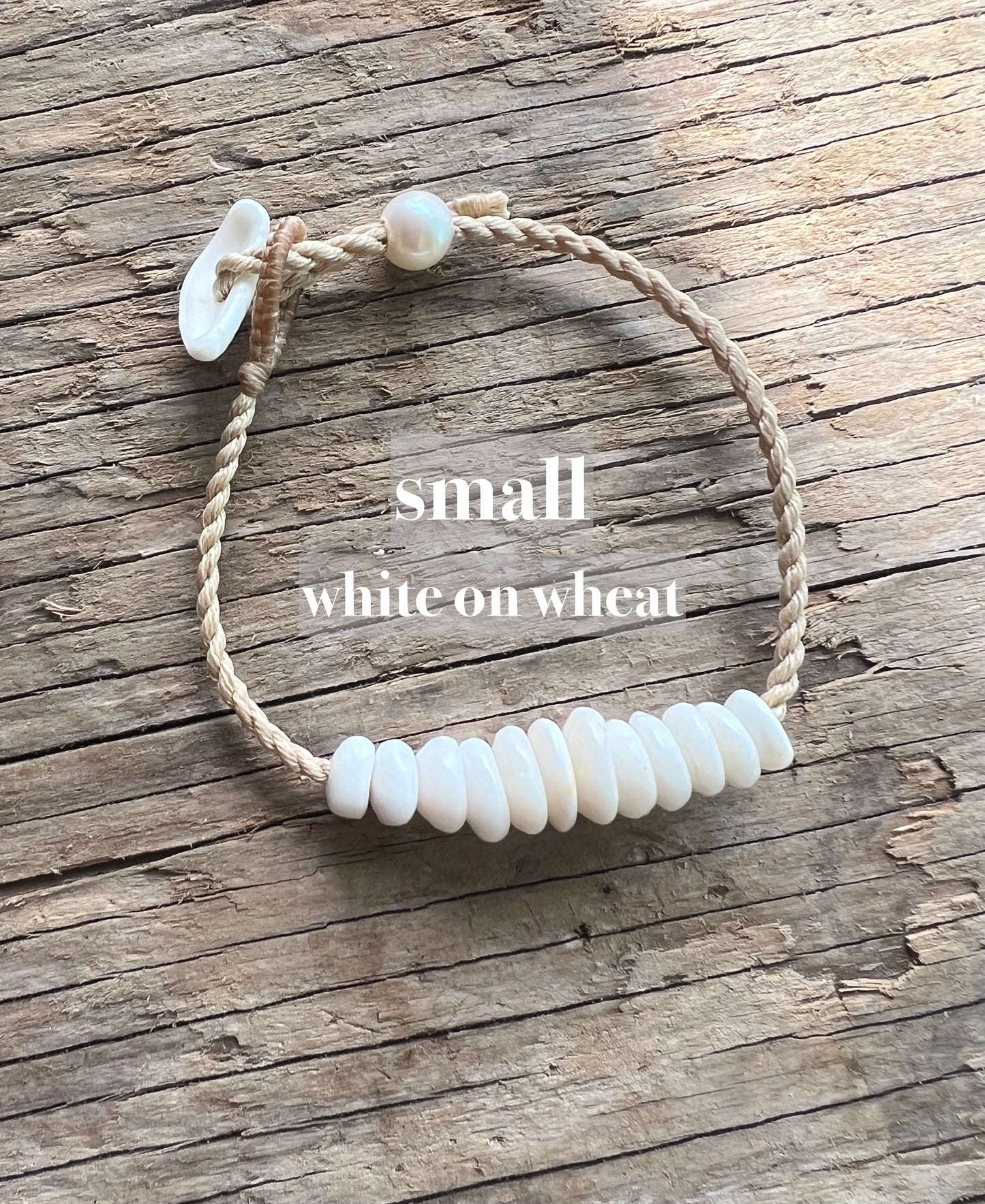 Puka Bar Bracelet ~ Adjustable