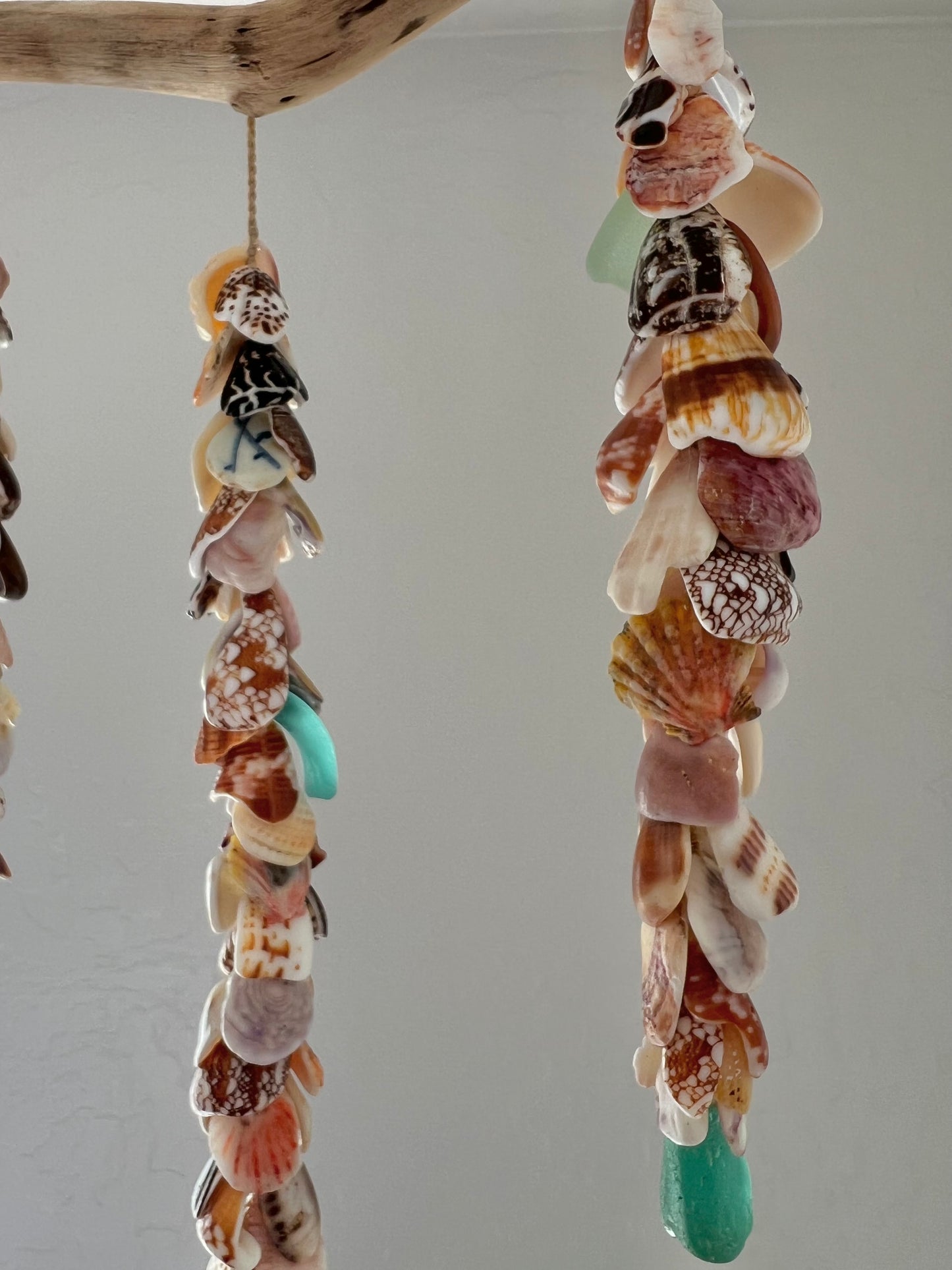 Moku Shell + Sea Glass 3 Strand Mobile