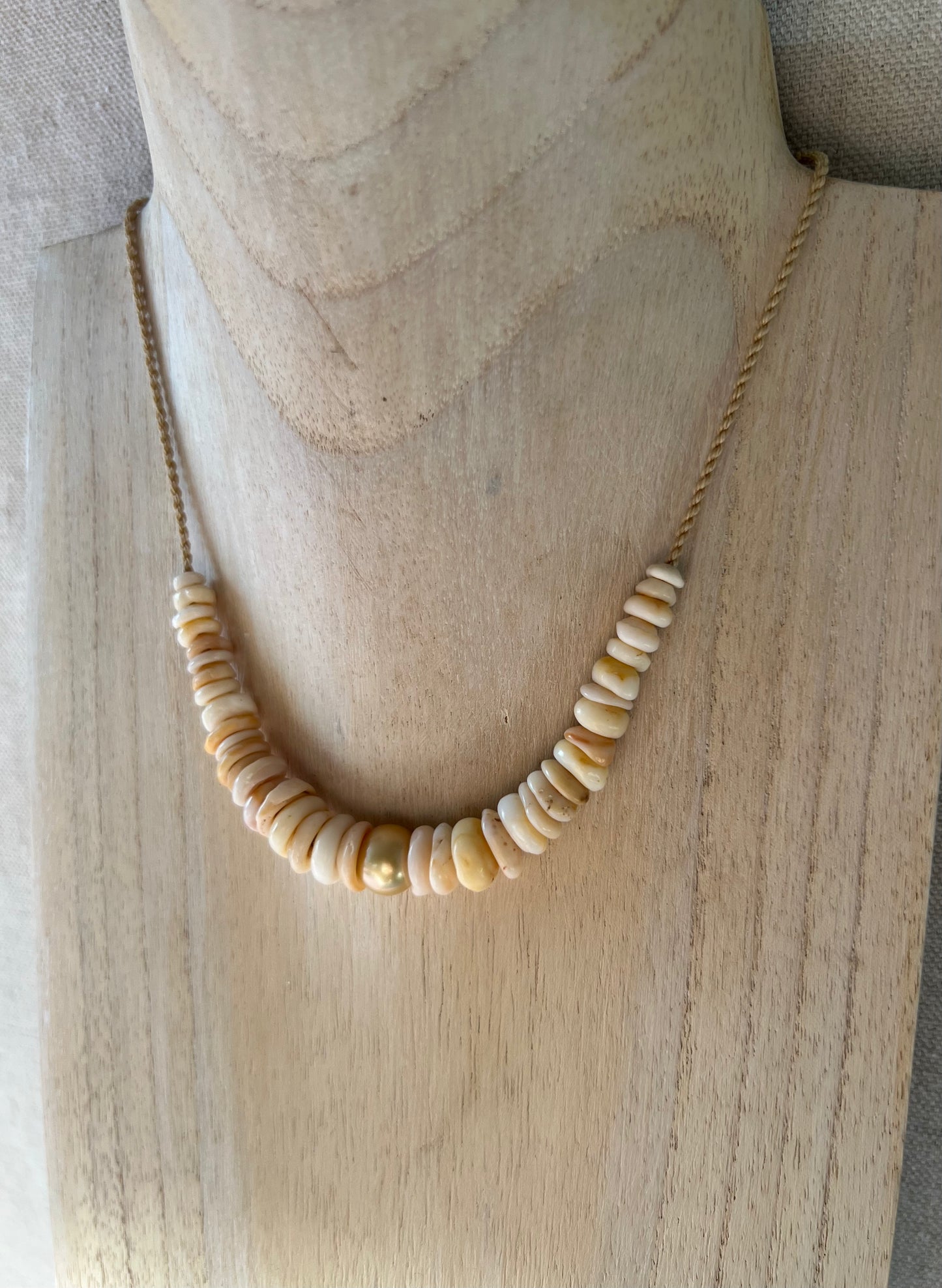 Golden Hapa Puka Necklace