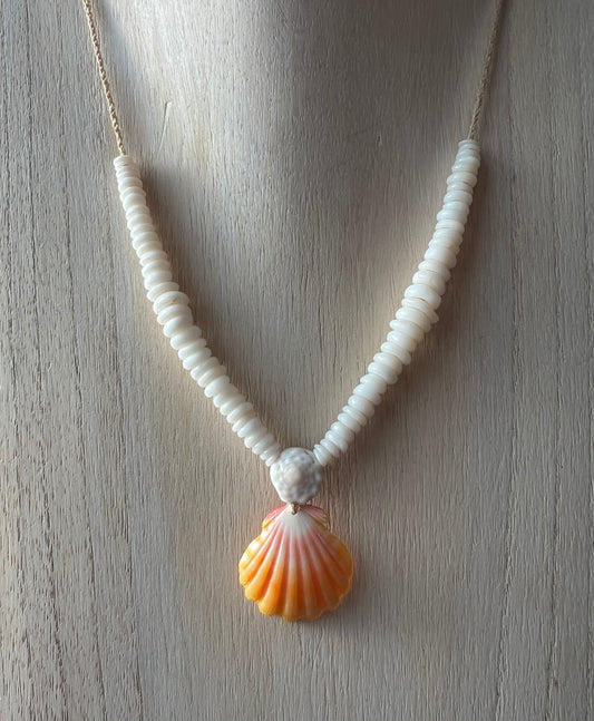 Sunrise + Sun Bleached Puka Necklace