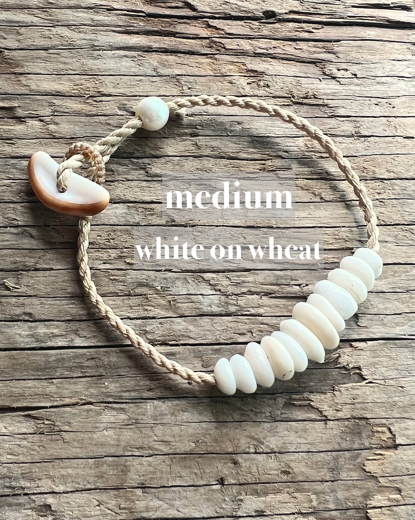 Puka Bar Bracelet ~ Adjustable