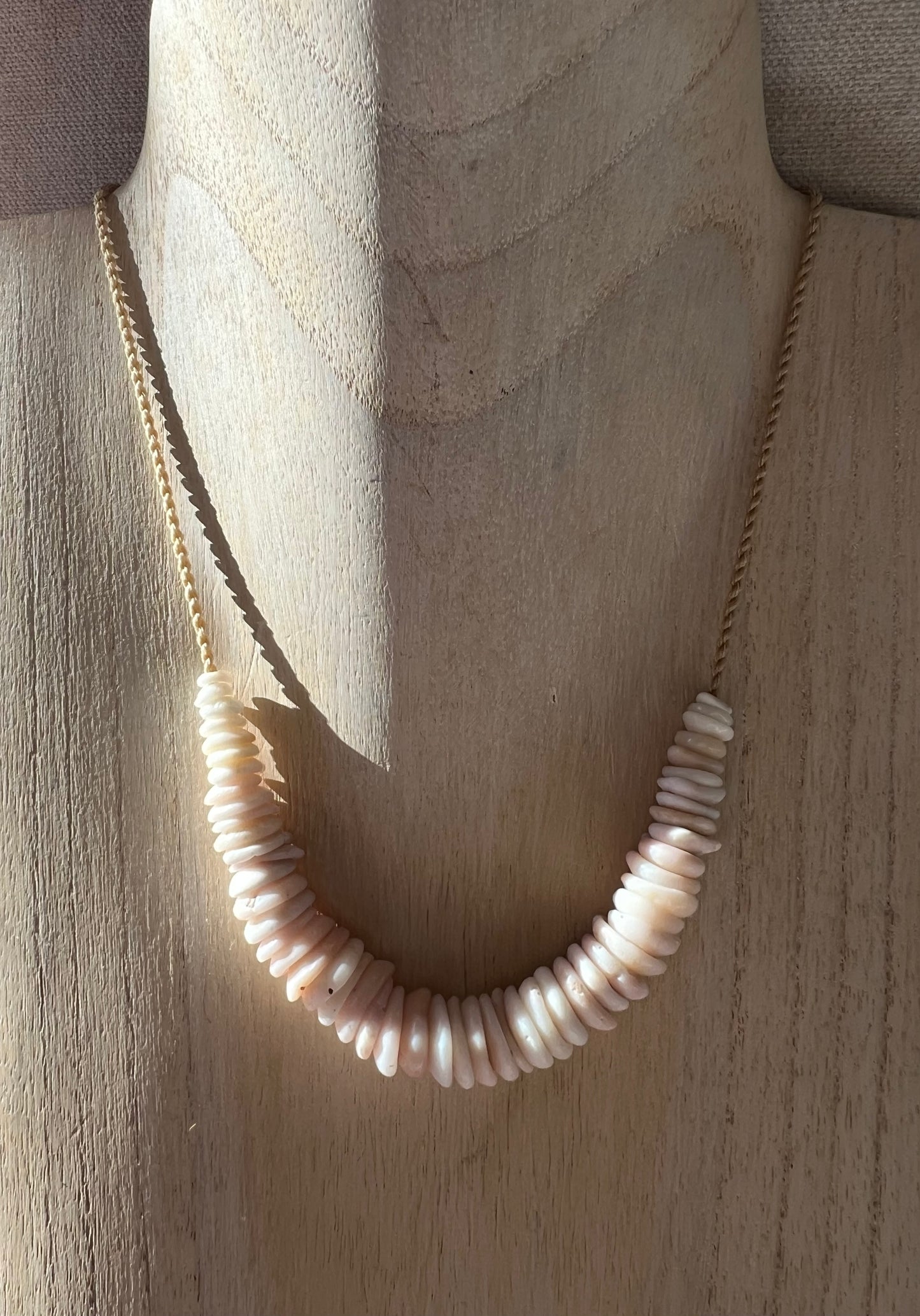 Pastel Puka Necklace (natural holes)